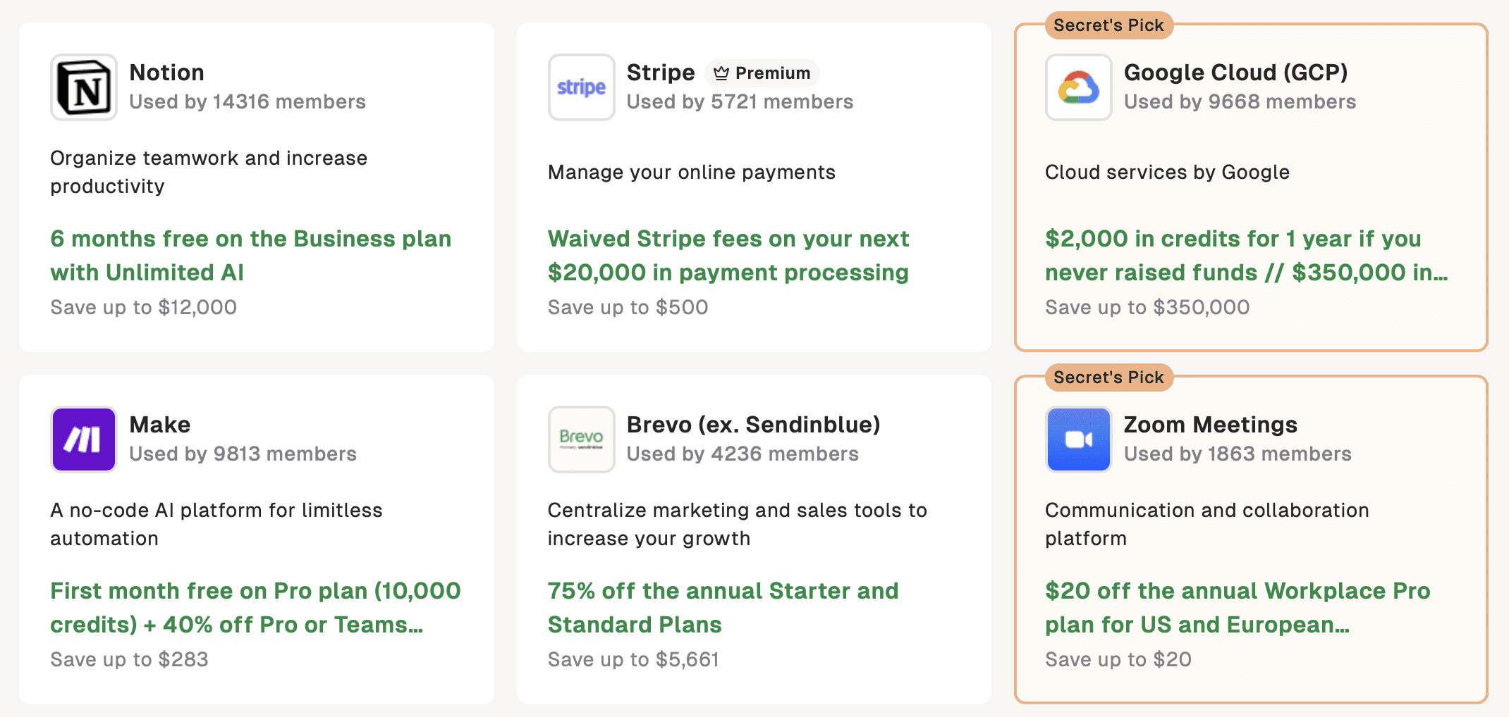 SAAS deals and startup programs
