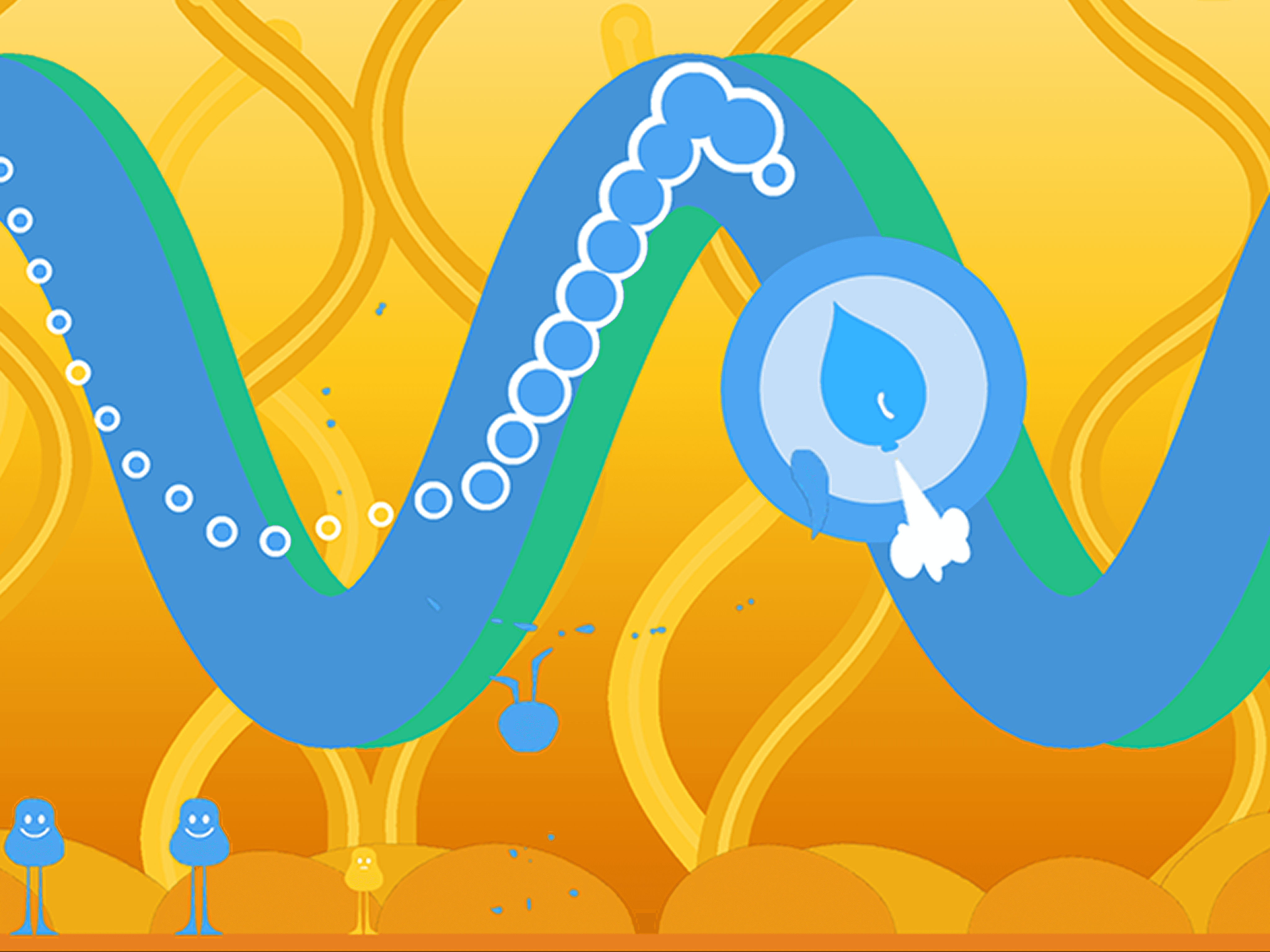 Animated video showing Ozen’s guided-breathing character exhaling gently, designed to support stress-reduction and mindful relaxation exercises.