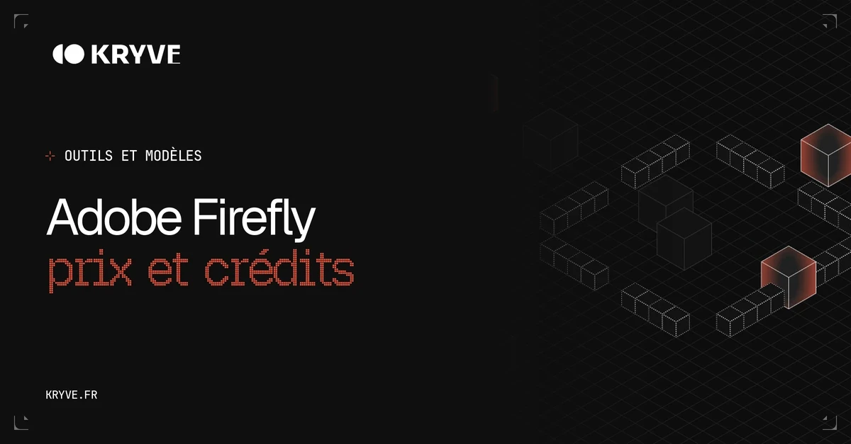 Adobe Firefly : couverture Kryve, catégorie Outils et modèles