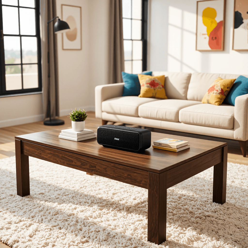 product photography of portable bluetooth speaker