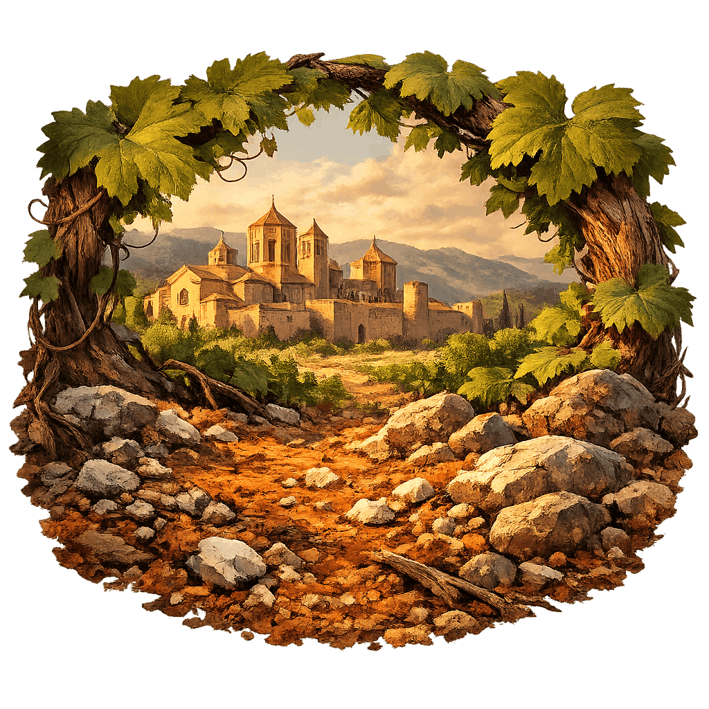 Detailed graphic of the Conca de Barberà wine region.