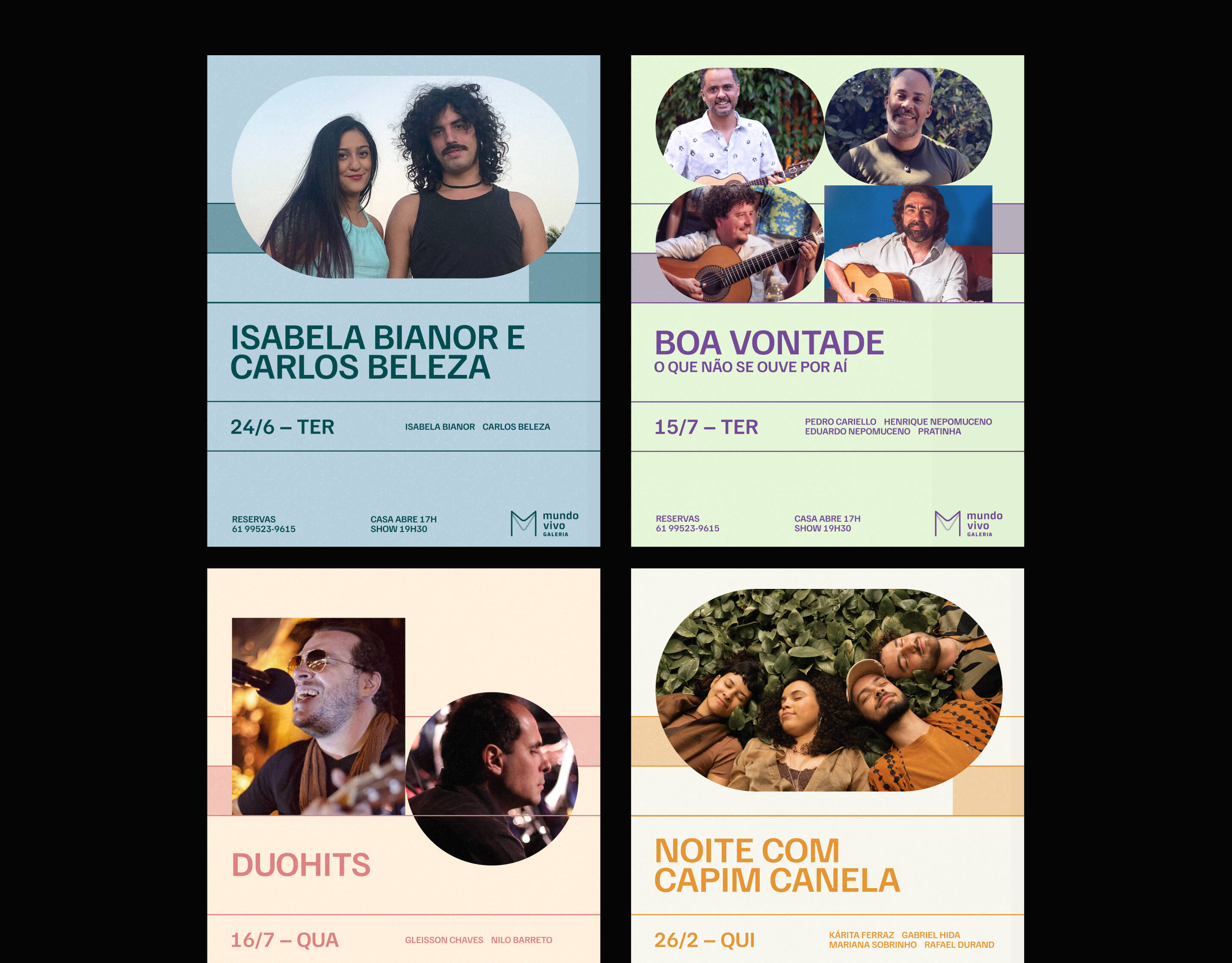 Visual exploration for Mundo Vivo Galeria