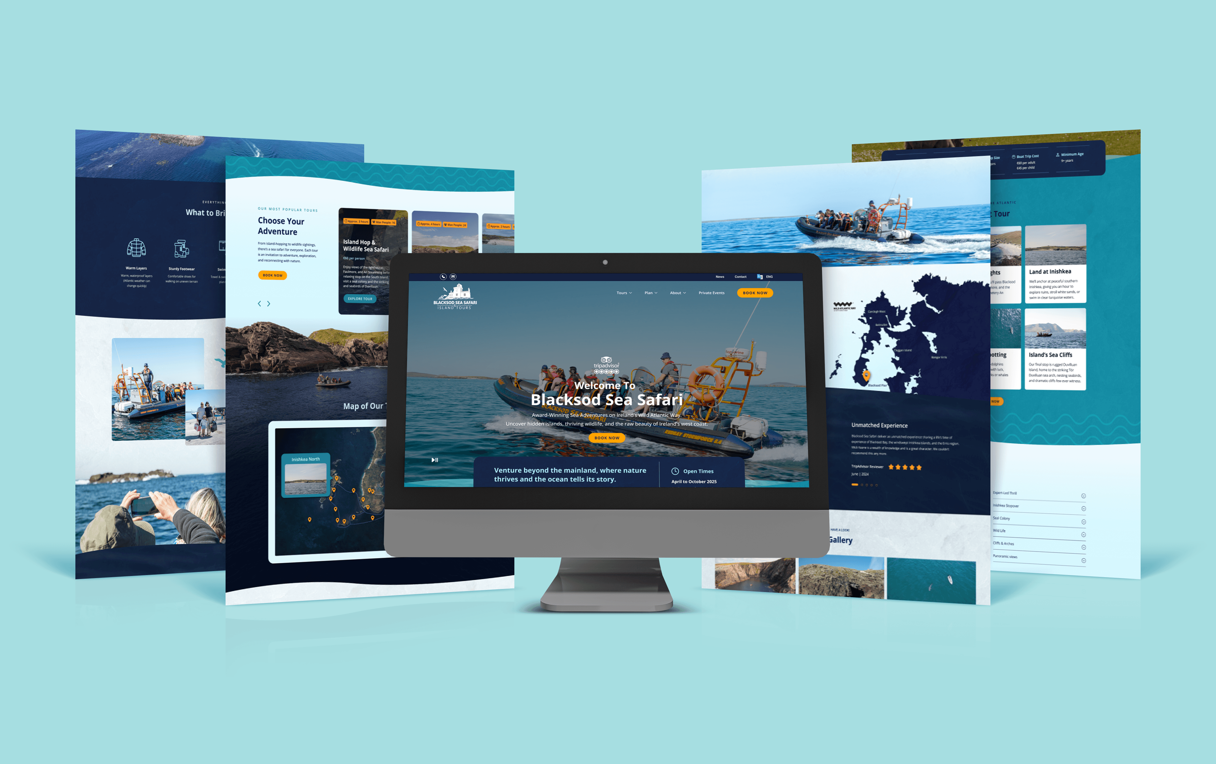 Showcasing the app by a horse