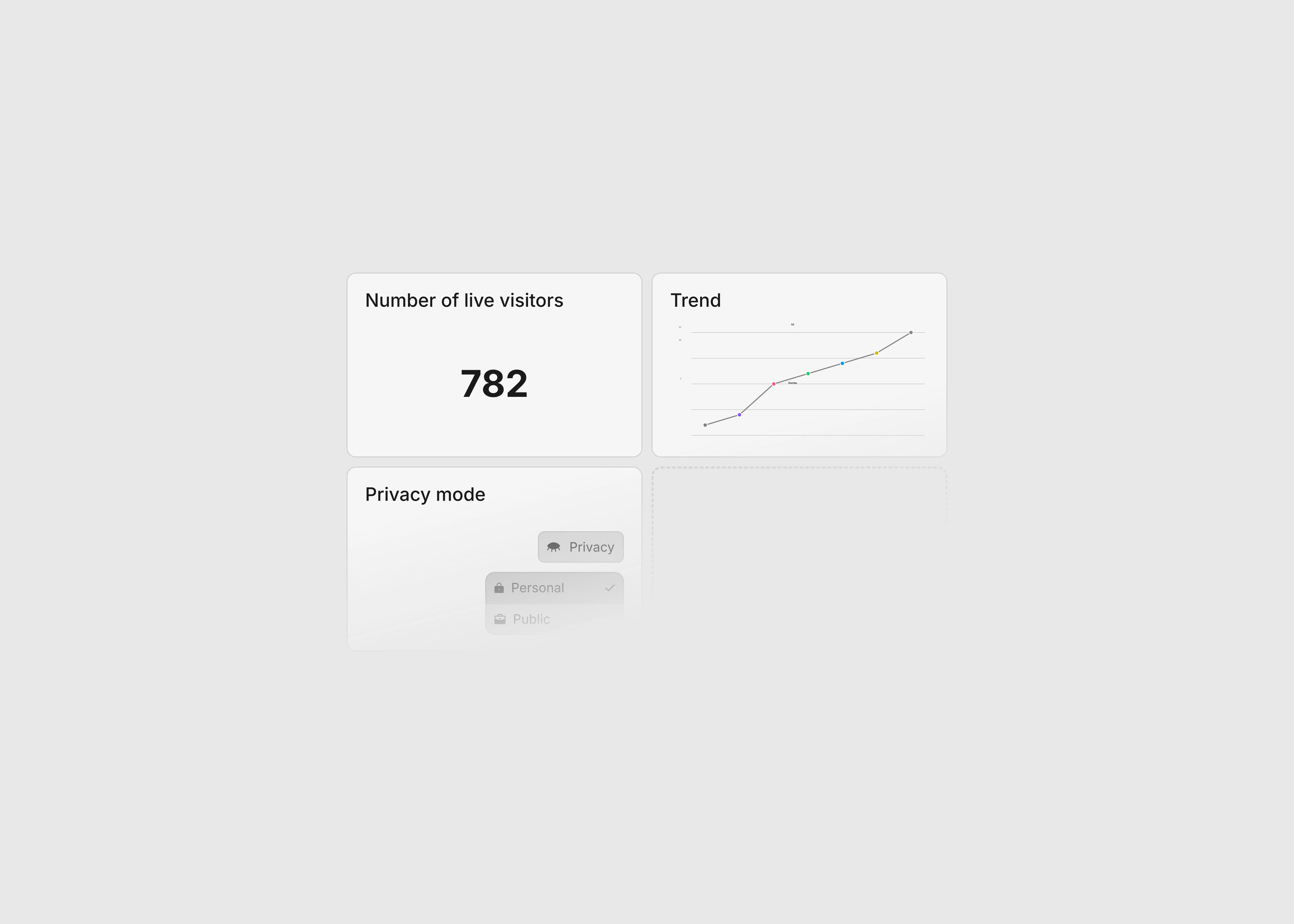 Light themed grids card