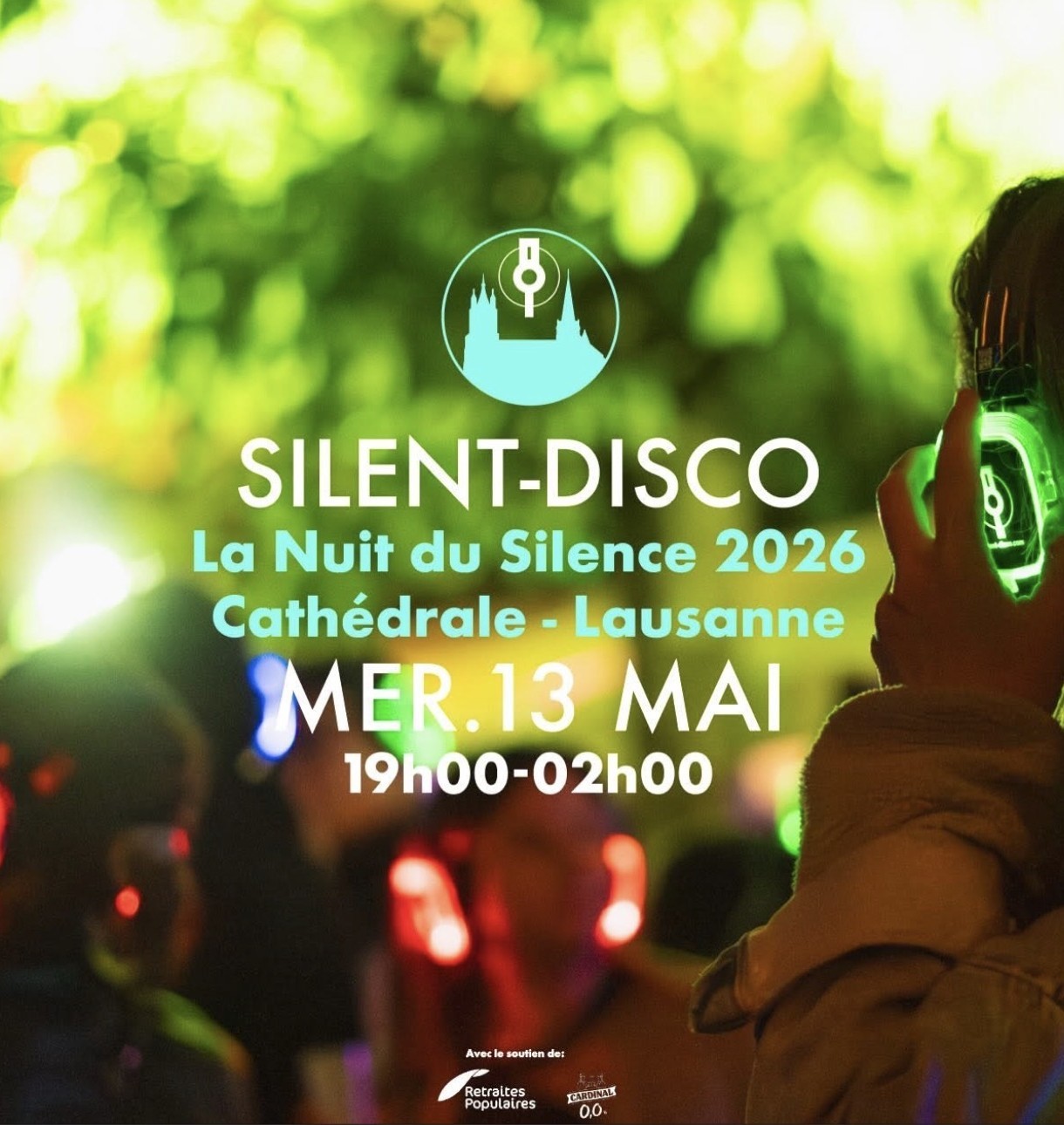 Silent Disco Lausanne Cathedral event