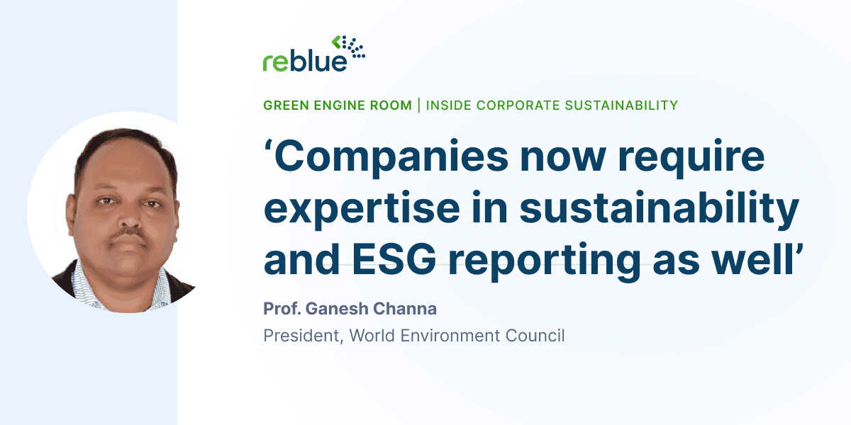 Banner image featuring Prof. Ganesh Channa, President of the World Environment Council 