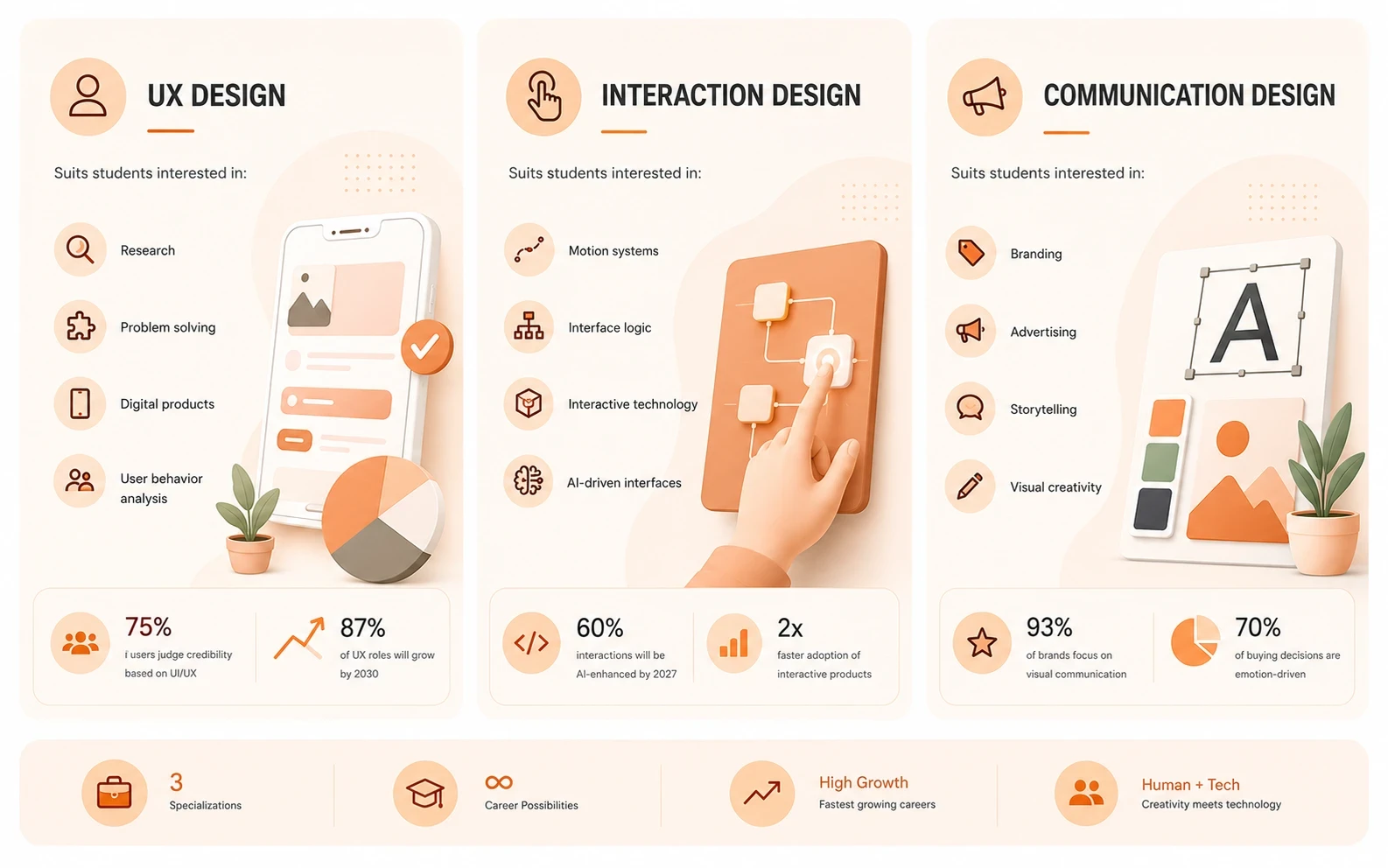 What is UX, Interaction Design, and Communication in B.Des
