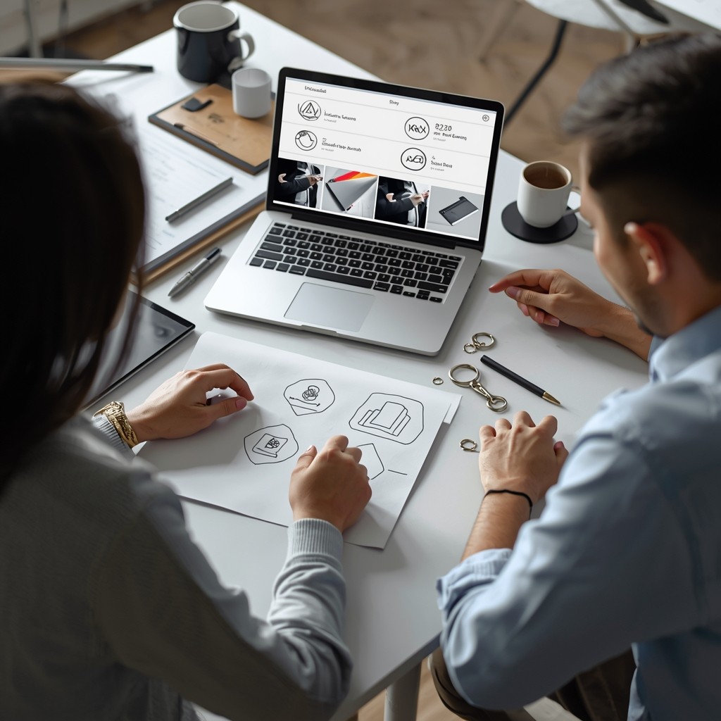 Woman in stylish dress