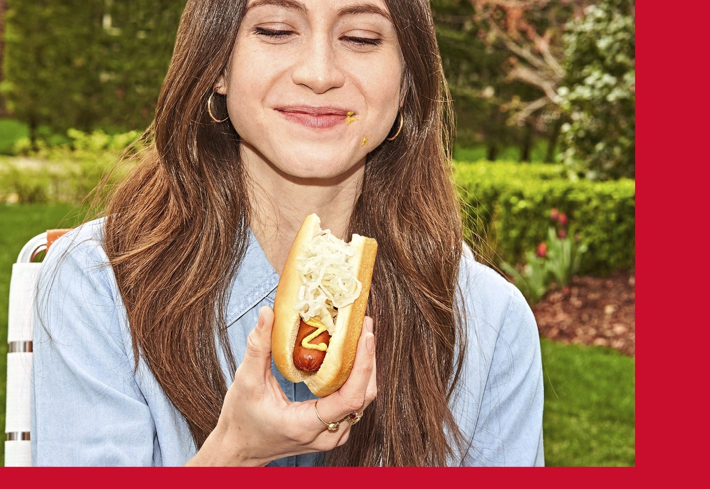 Portrait with an Oscar Mayer hot dog
