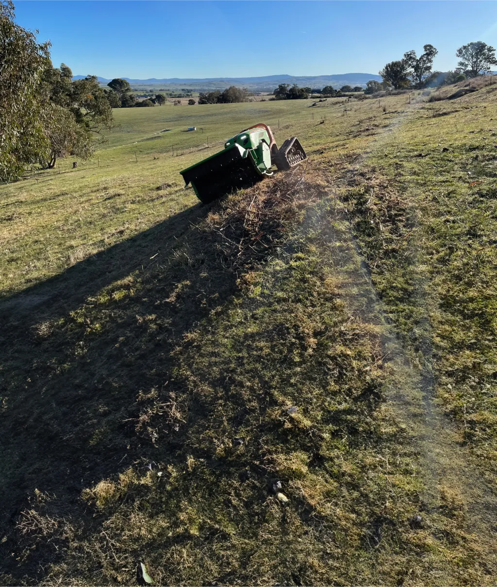 Green Climber mowing