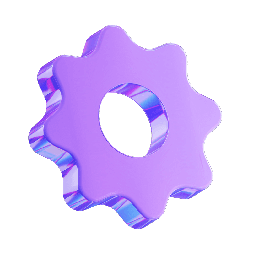 isometric gear shape image