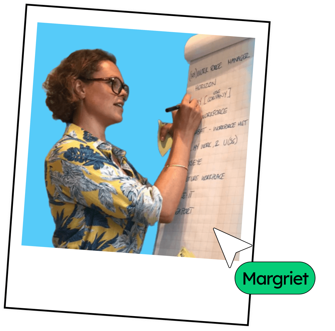Margriet Buseman Founder and Facilitator Orange Minds, facilitating Design Sprints and Innovation workshops since 2016