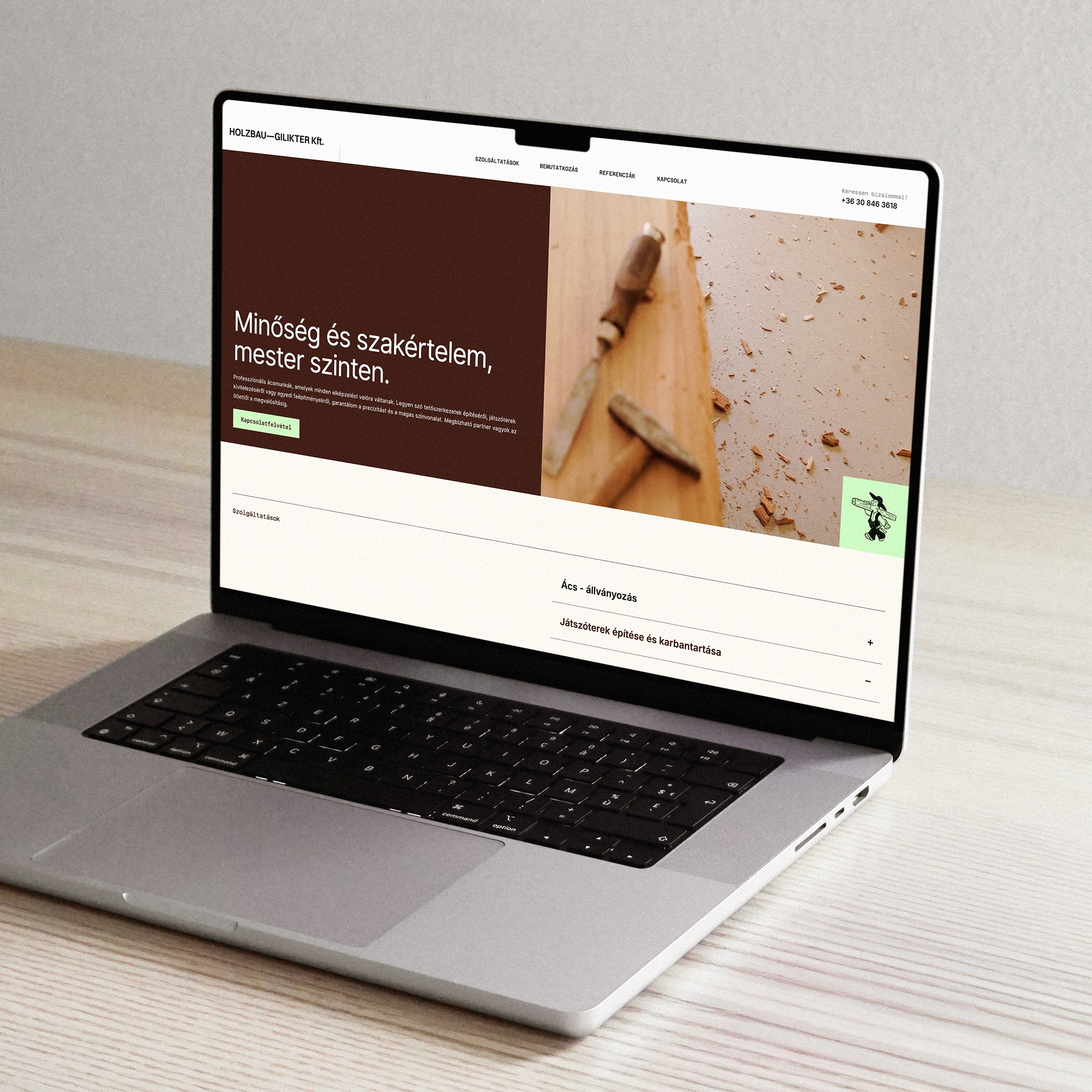 Holzbau-Gilikter Kft. kezdőlap bemutató fotója - Atelier Soie