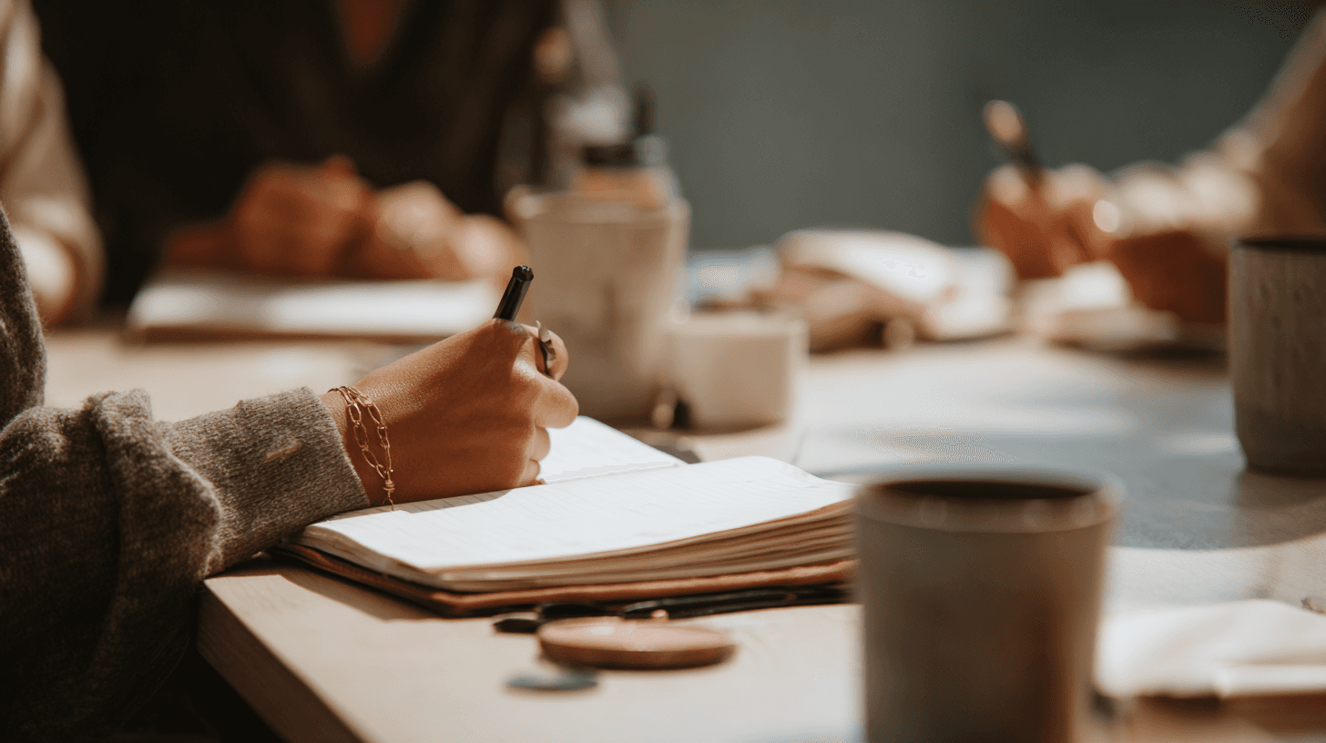 Two men greeting with hand