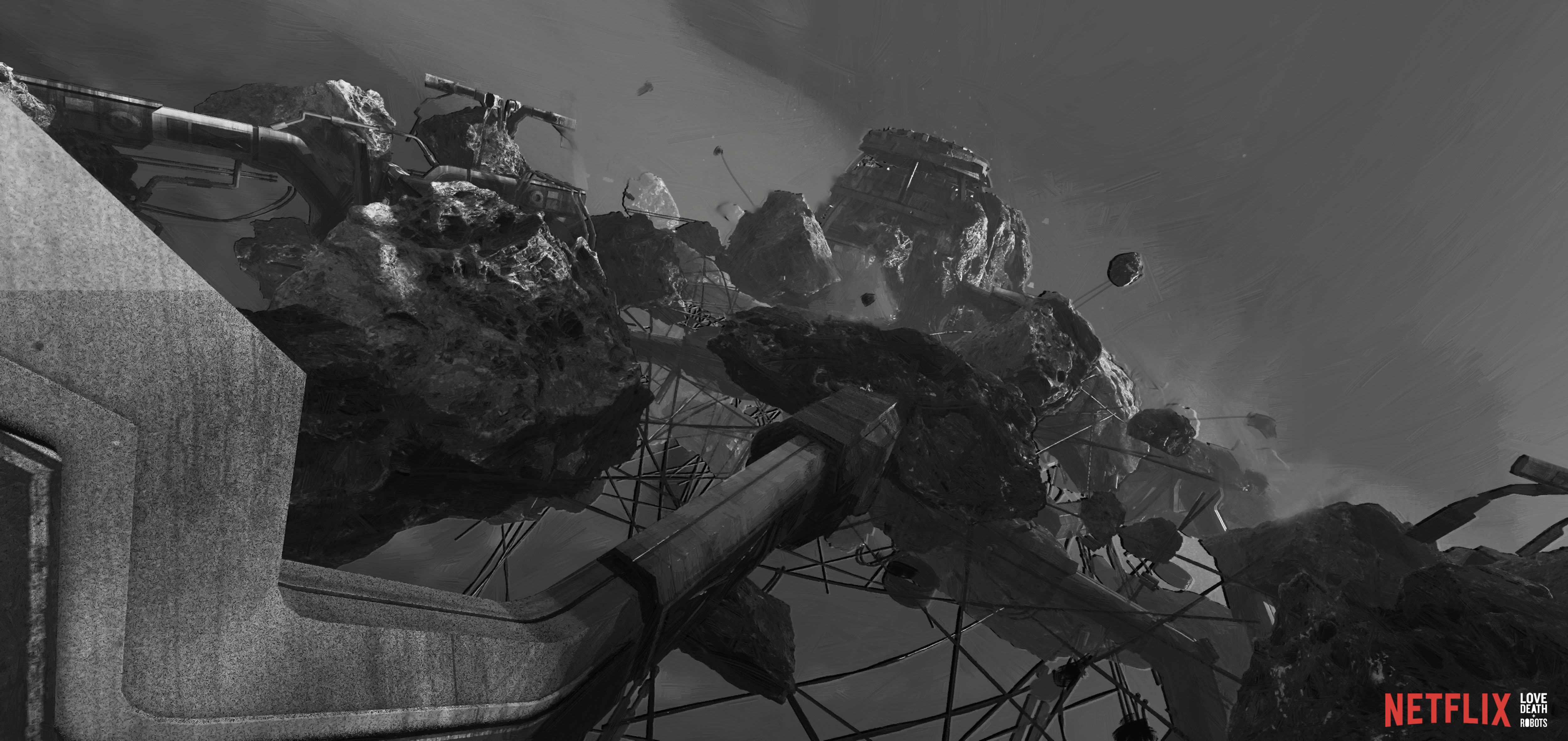 Spider-Rose concept design – further visual exploration of the episode's dark aesthetic