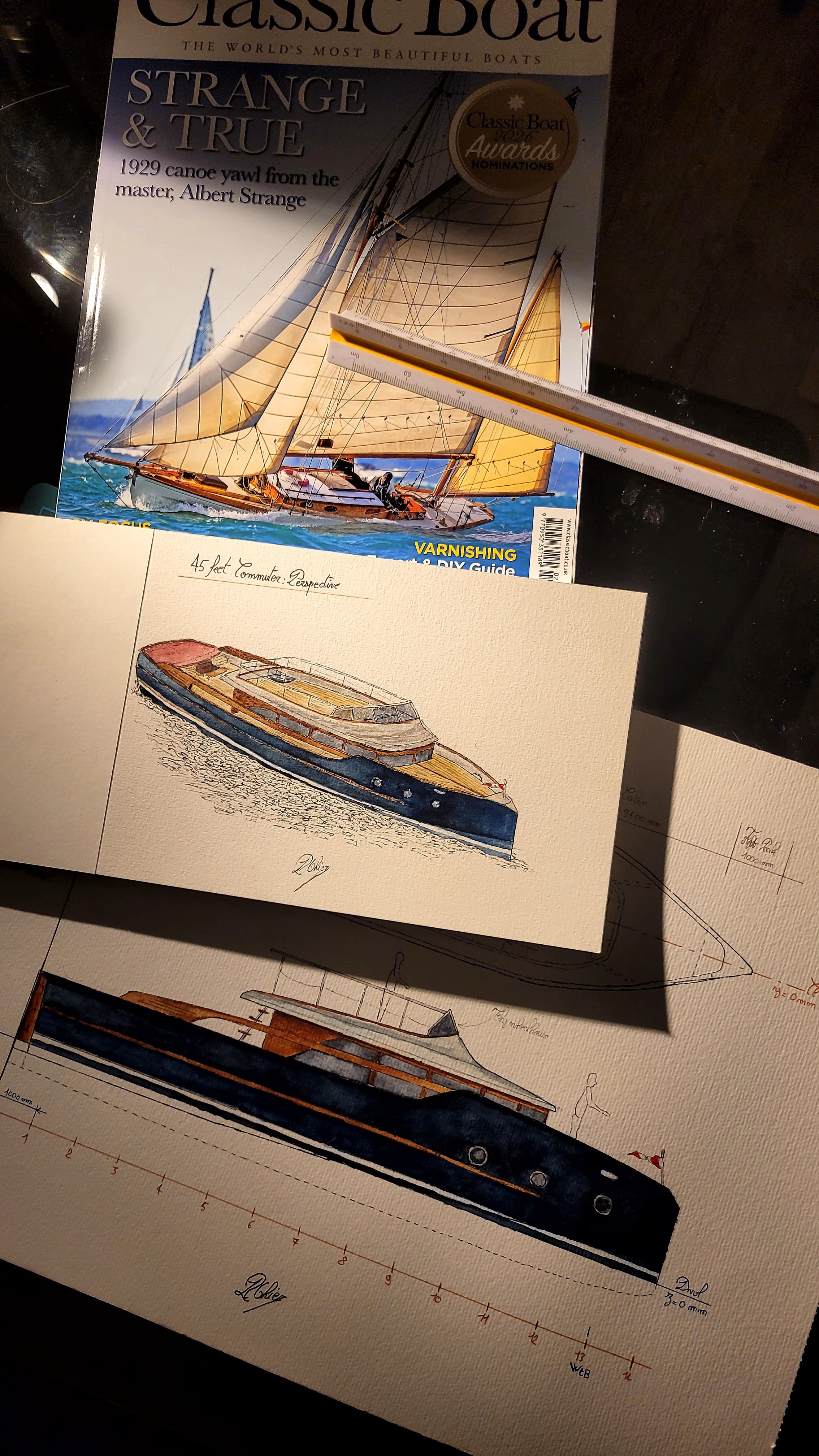 Innovative trimaran yacht design by Ronan Ohier, merging expressive lines, performance-oriented hulls, and luxurious finishing touches.