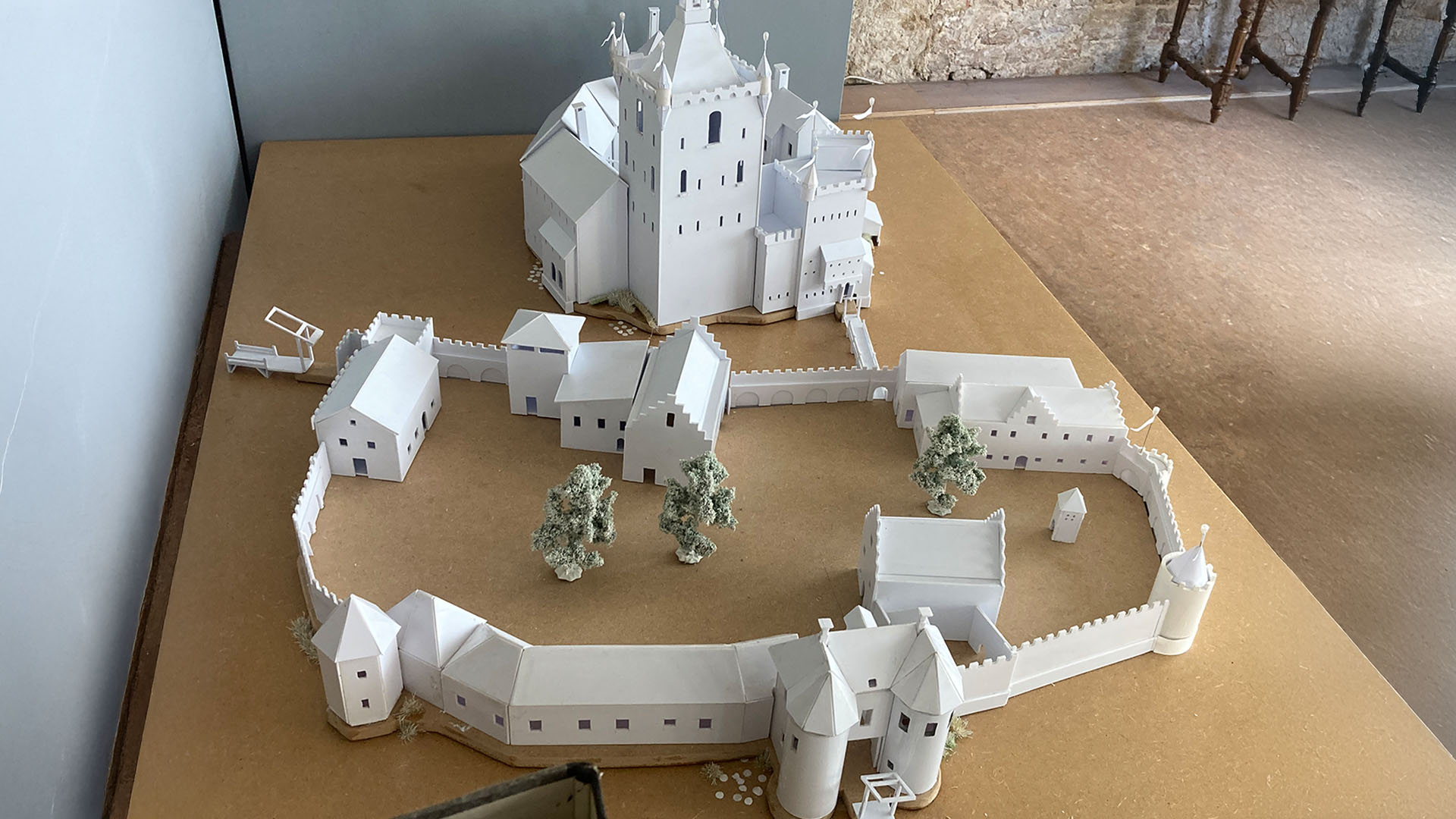 Virtueel Kasteel Montfoort originele maquette - Oud Montfoort