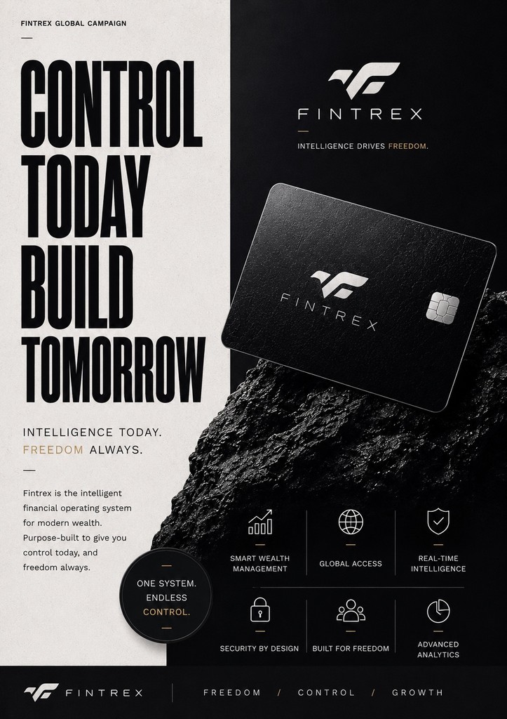 Homepage design on a black background with soft white and gray smoke elements.