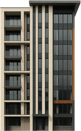 בניין מסחרי קומות