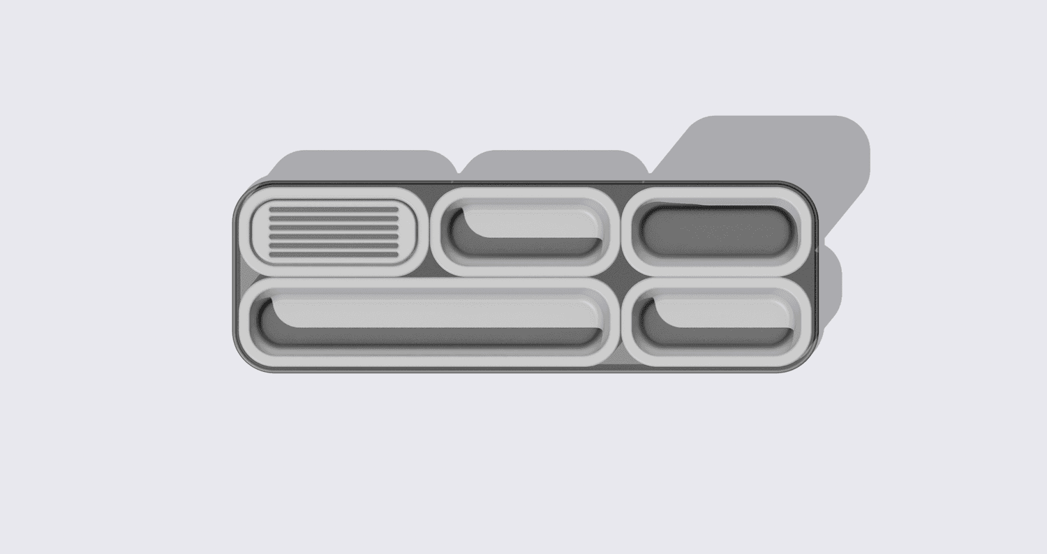 Nanosort Modularer Schreibtisch Organisierer