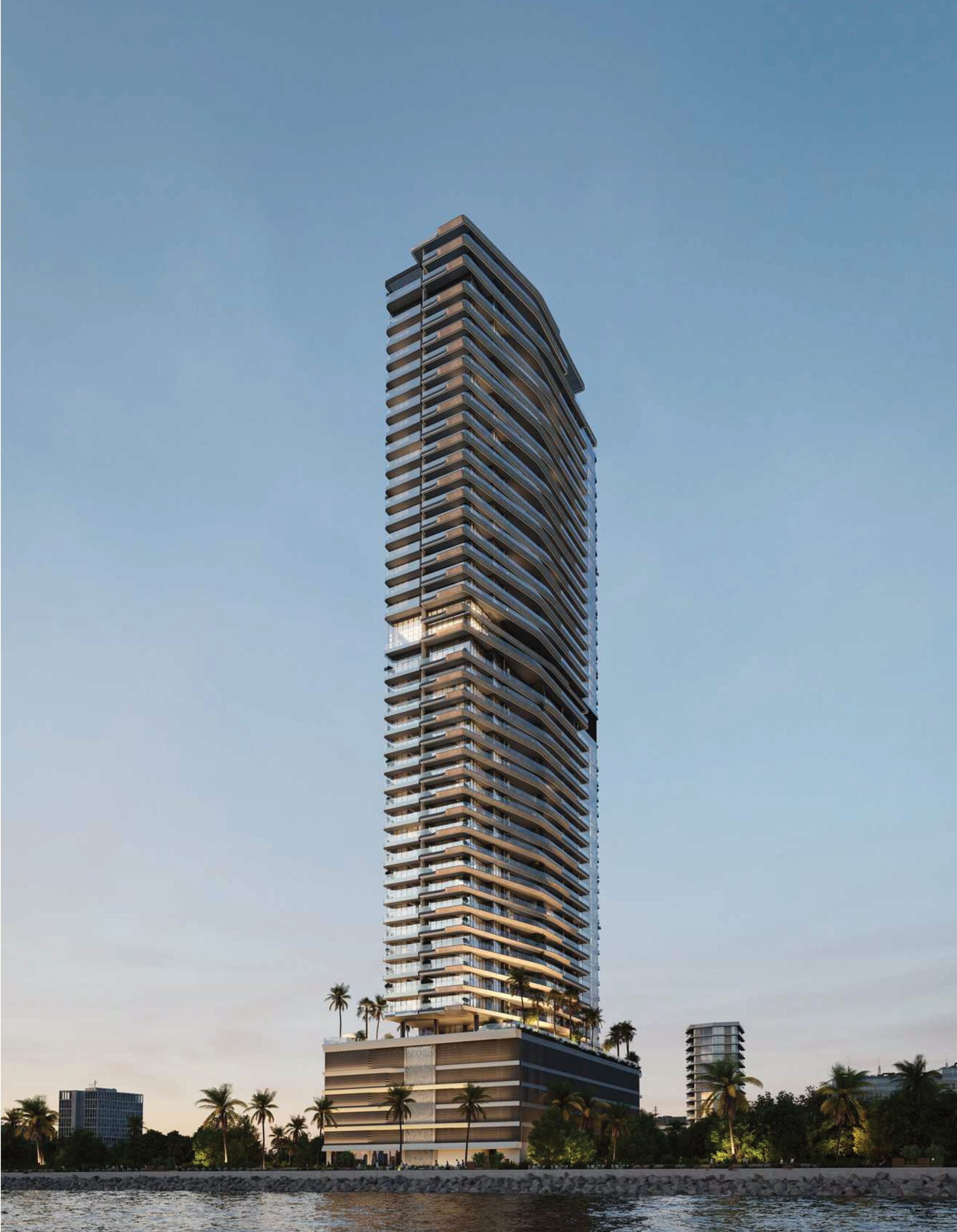 Il Vento Tower, Dubai's tallest building, stands majestically with its sleek design and impressive height.