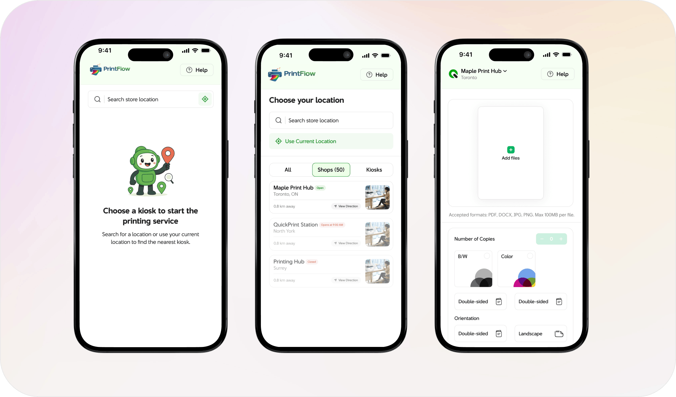 Customer Side - Home Screen