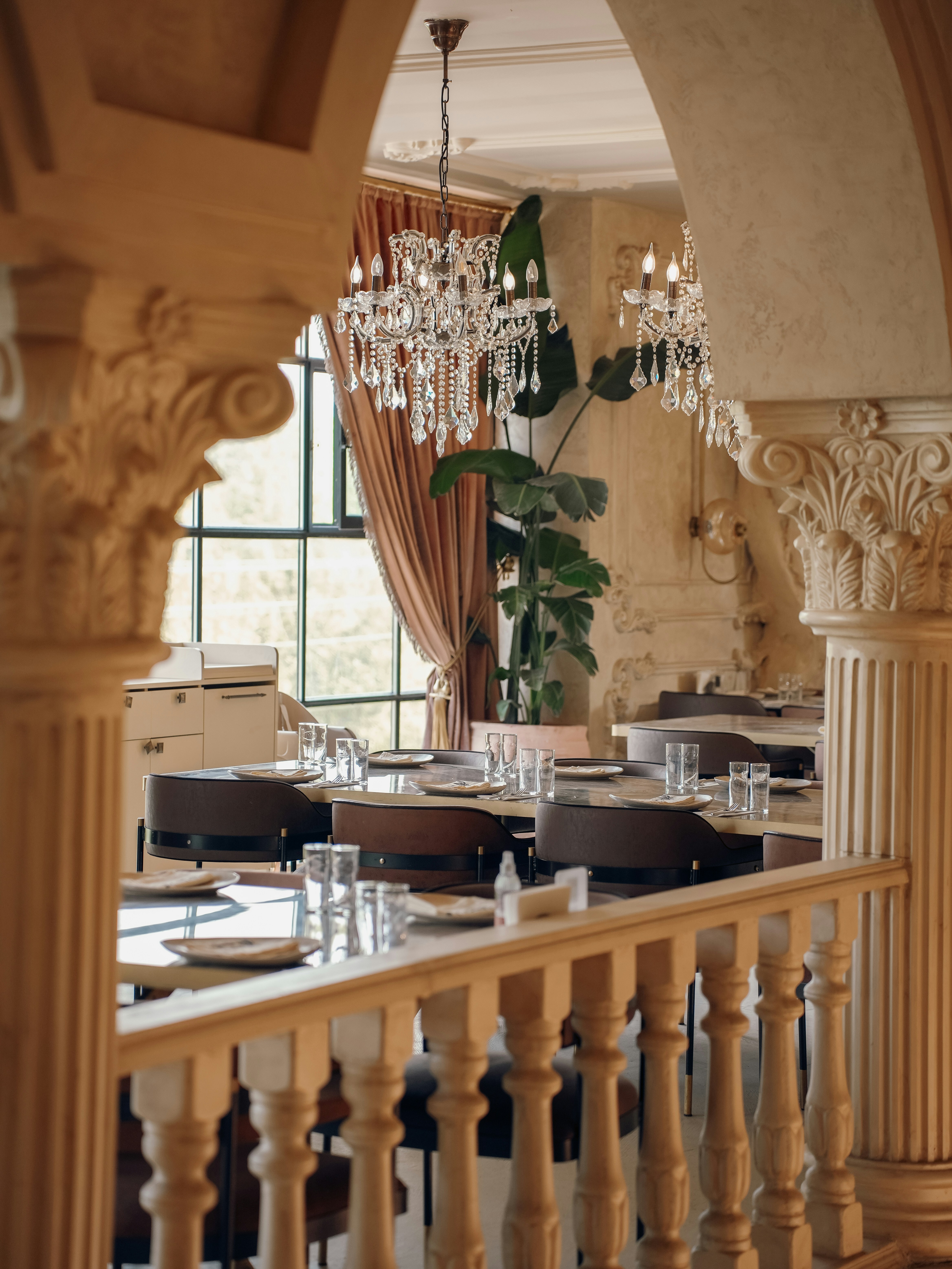 Classic restaurant interior 