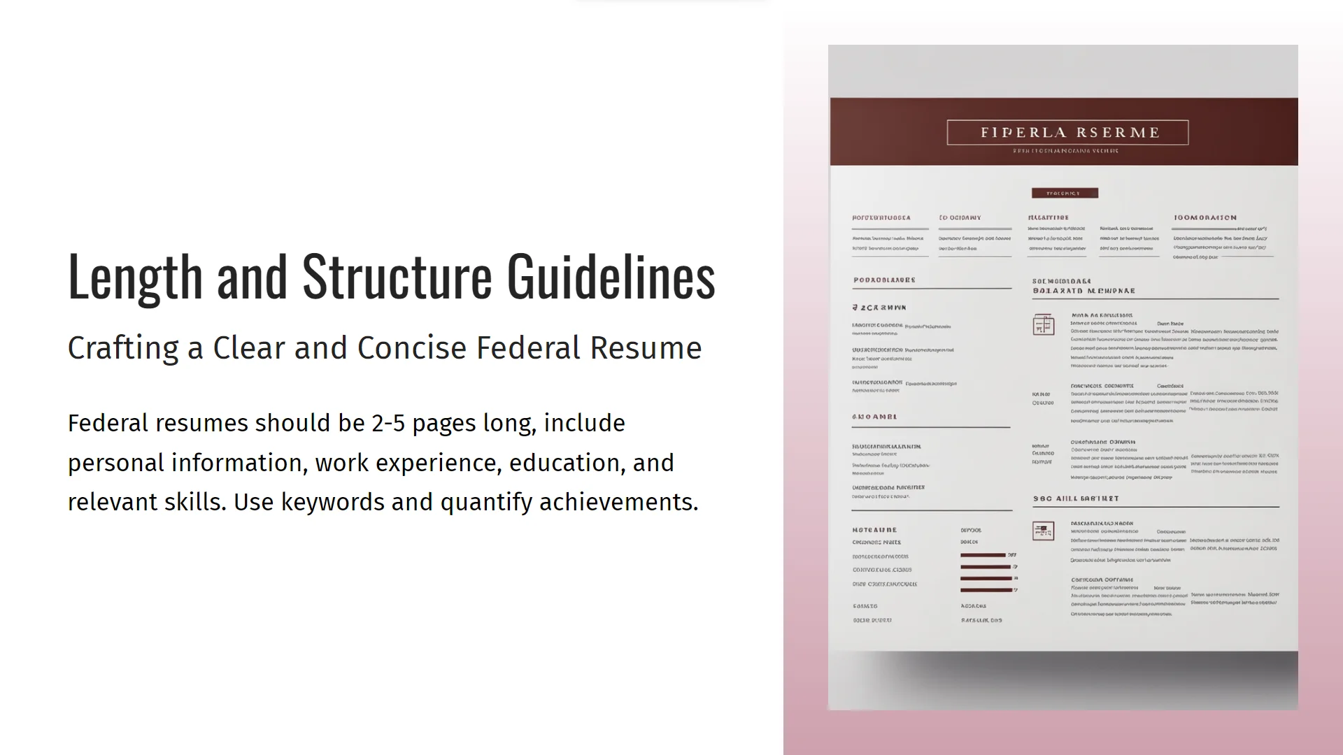 Federal Resume Template