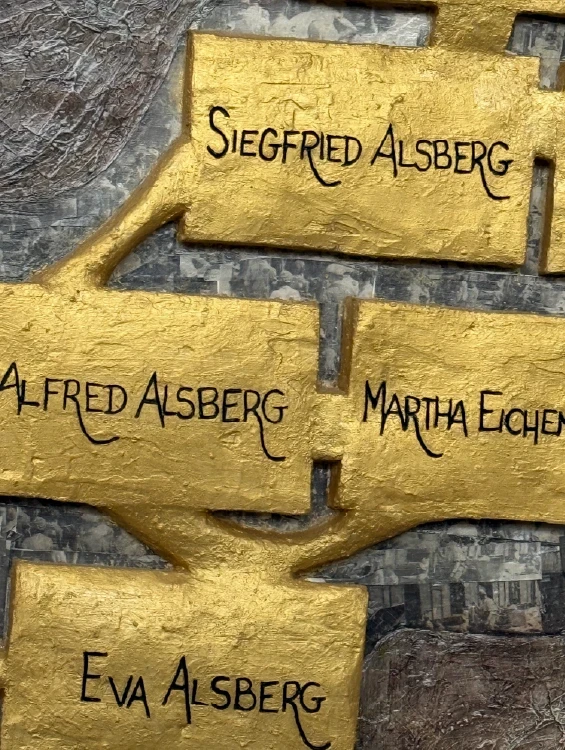 Tree, 2024. Mixed media on hardboard. by Barbara Walker.