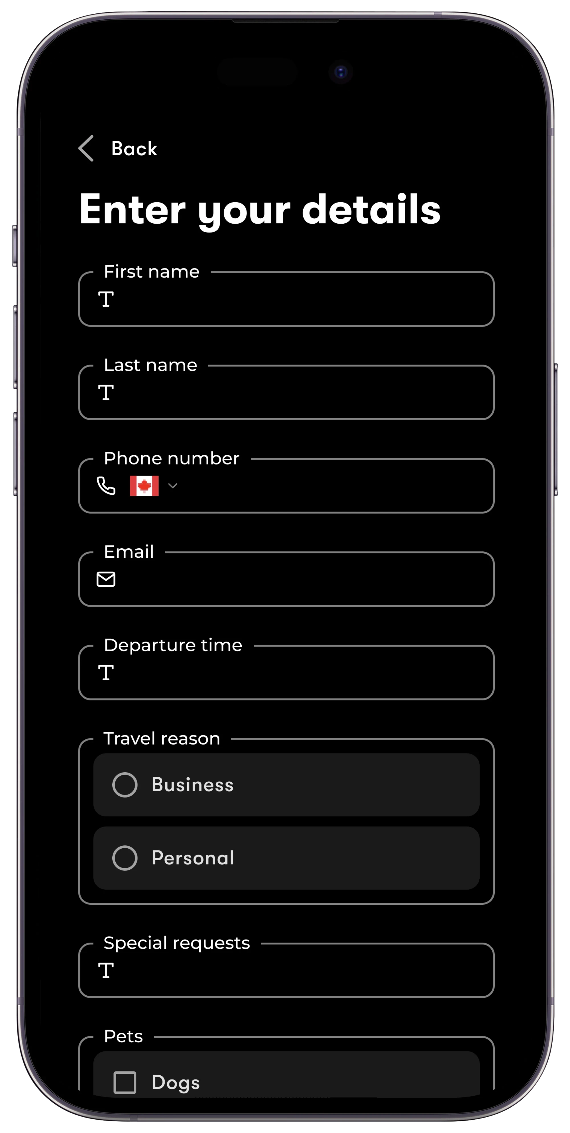 Verification form