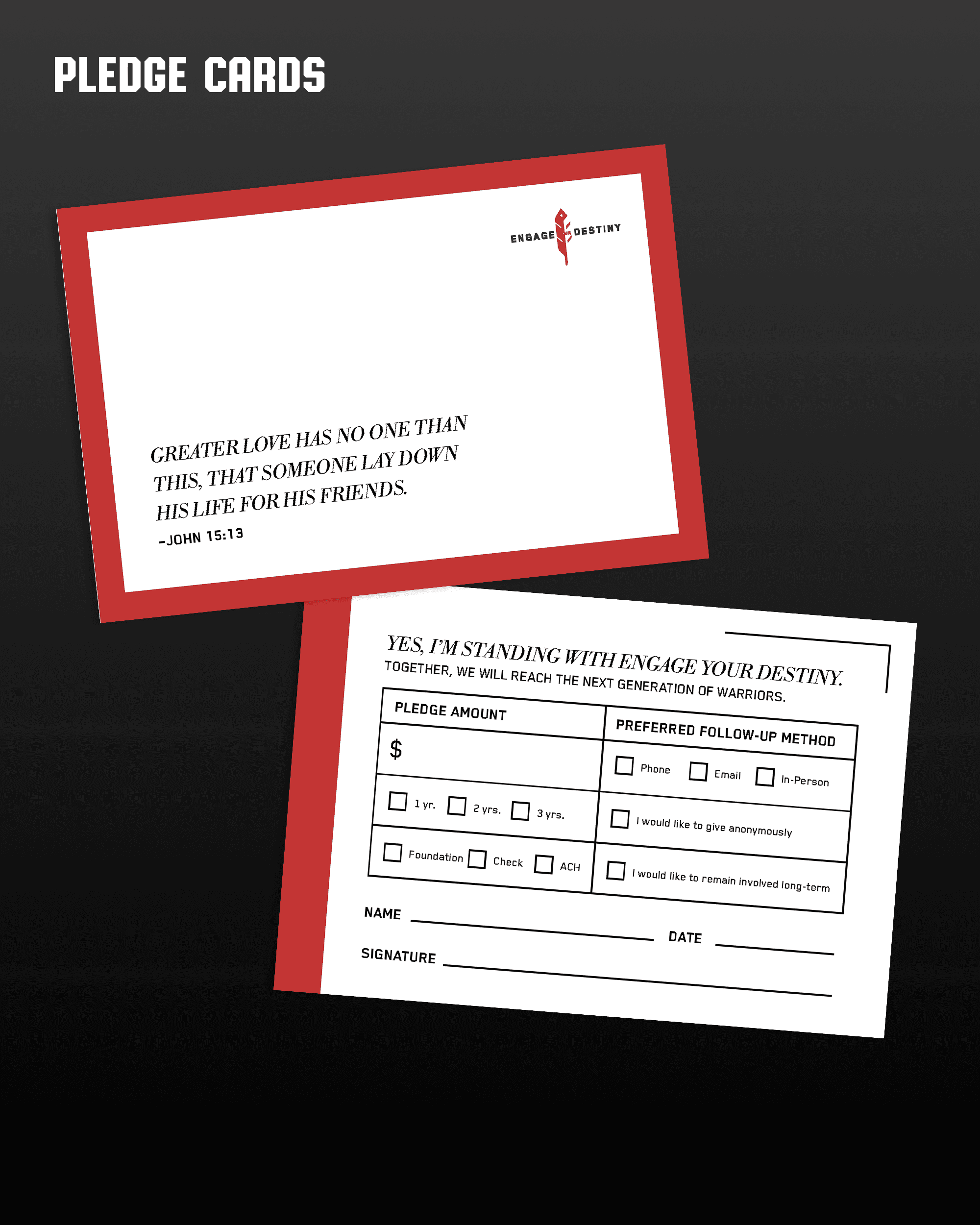 pledge cards front and back