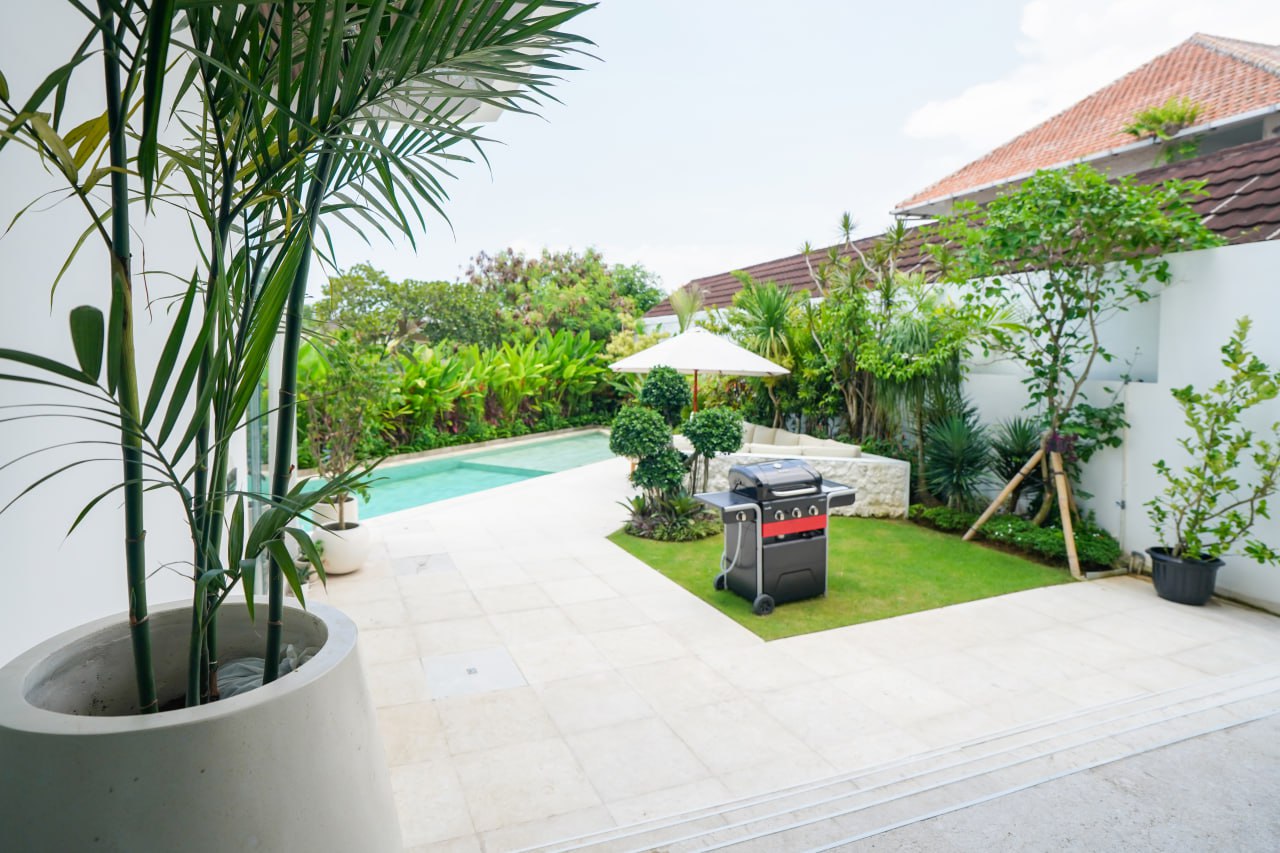 A completed 5-bedroom villa in Canggu, set in a quiet cul-de-sac location for maximum privacy