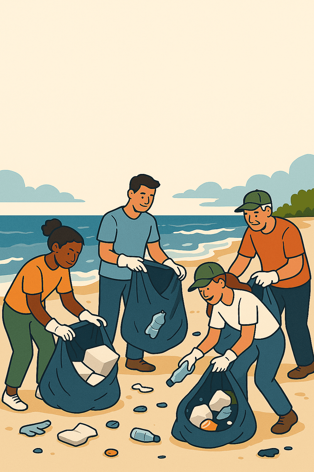 Beach cleanup.