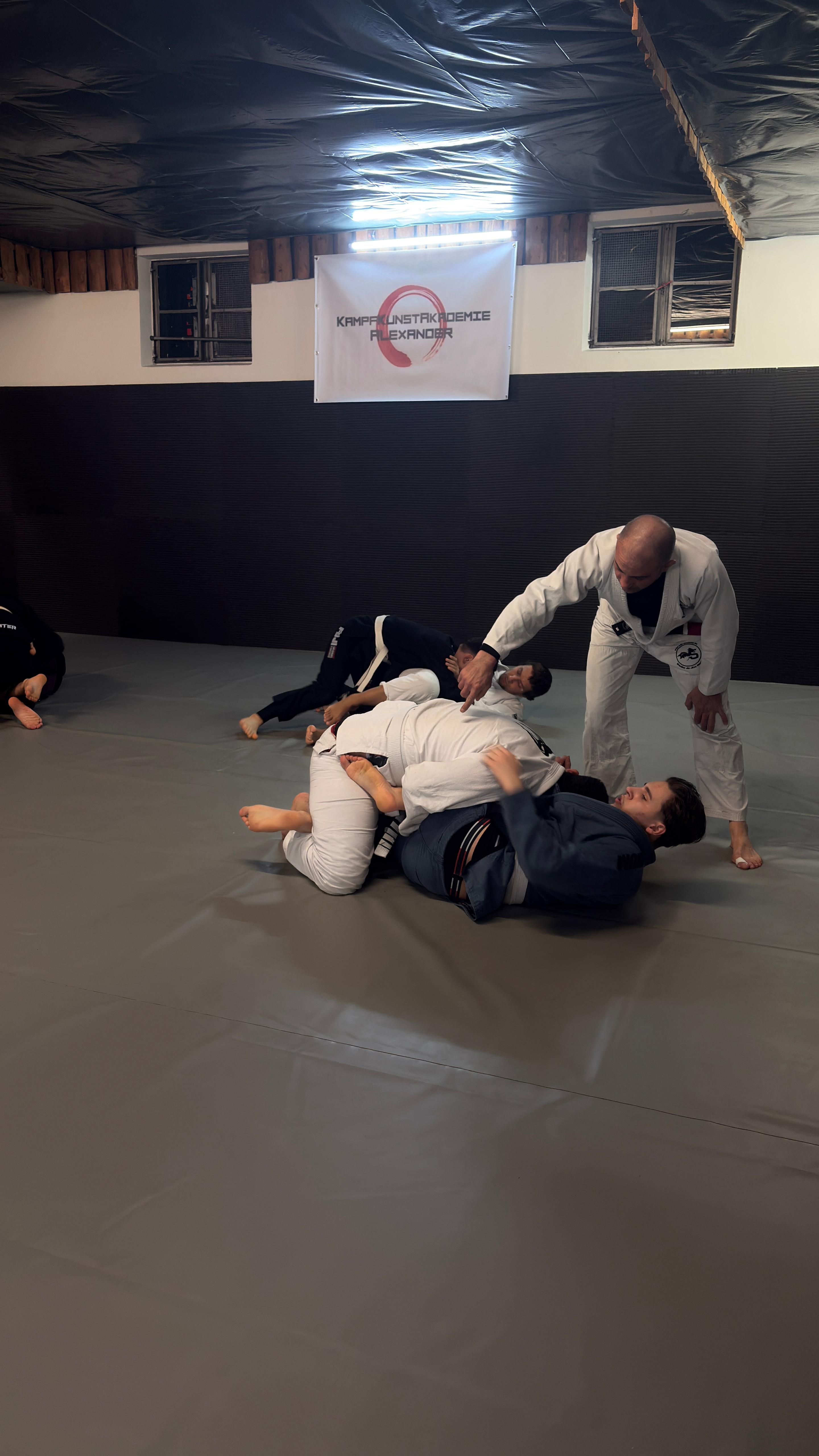 Schüler beim Brazilian Jiu-Jitsu Training