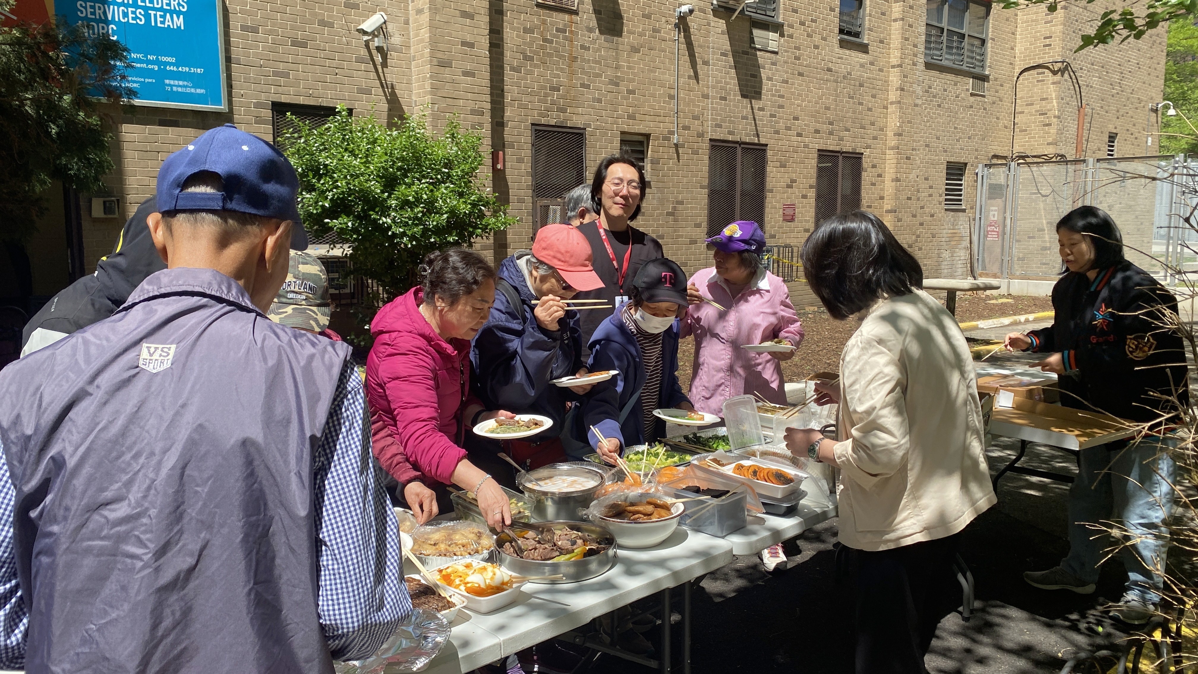Senior potluck with AAPI inspired dishes