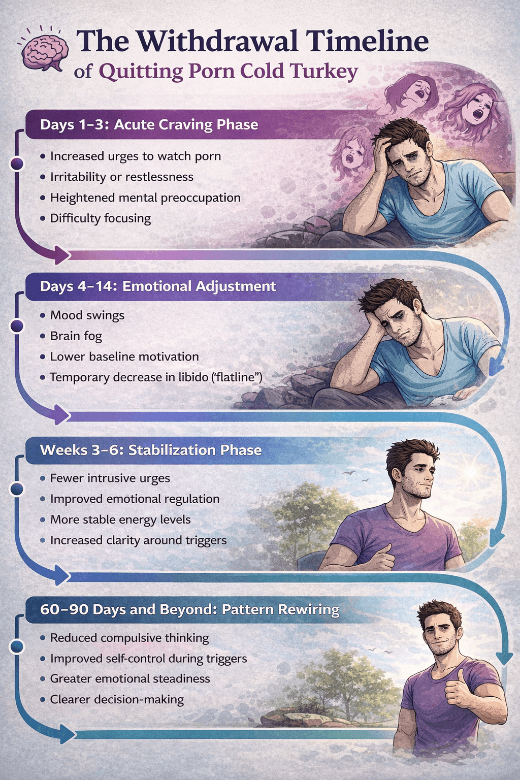 Quitting porn cold turkey withdrawal timeline