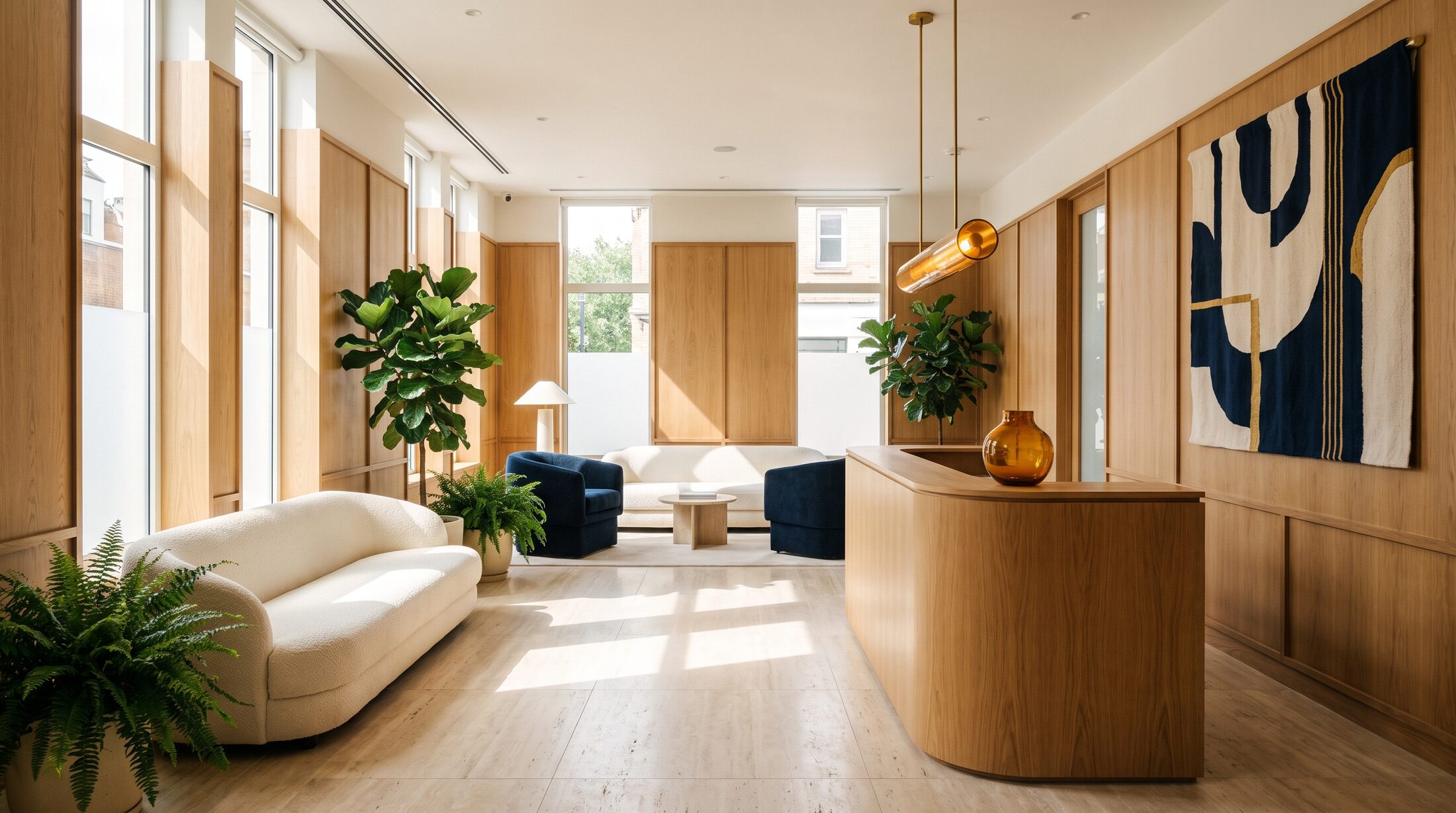 Inside the Lumen studio — calm, light-filled rooms