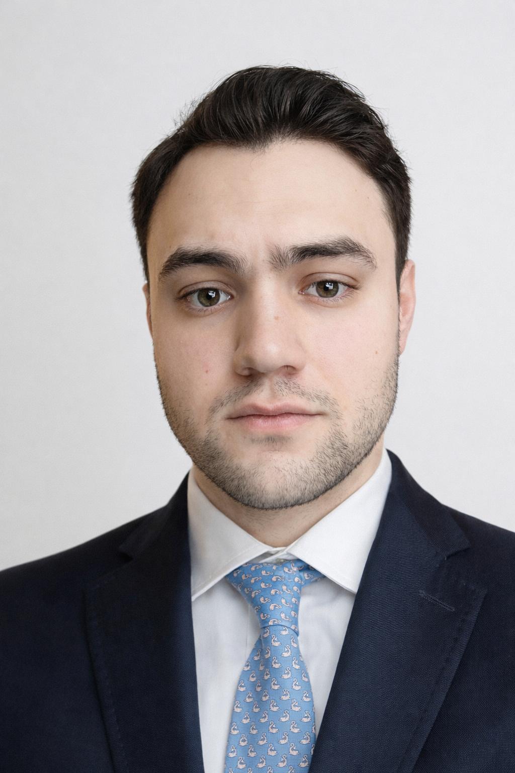 Smiling asian man photo