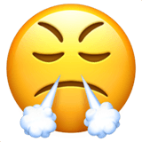Steam from nose emoji