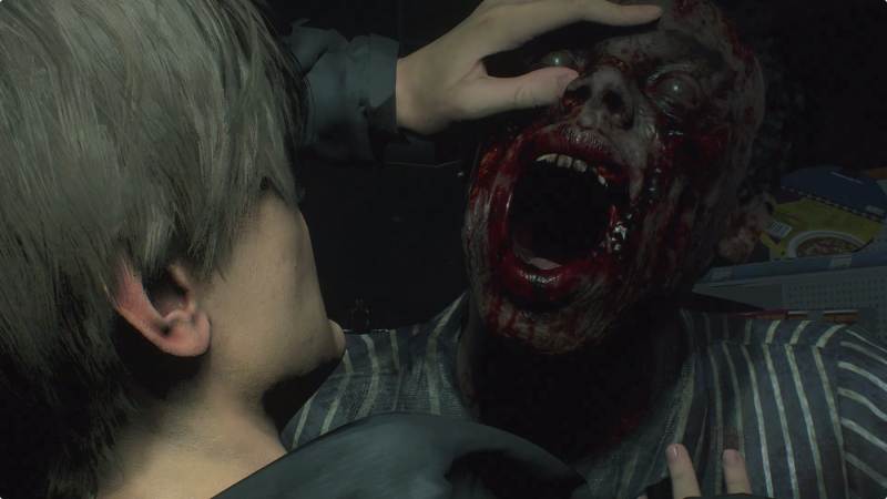 Gameplay image from Resident Evil 2