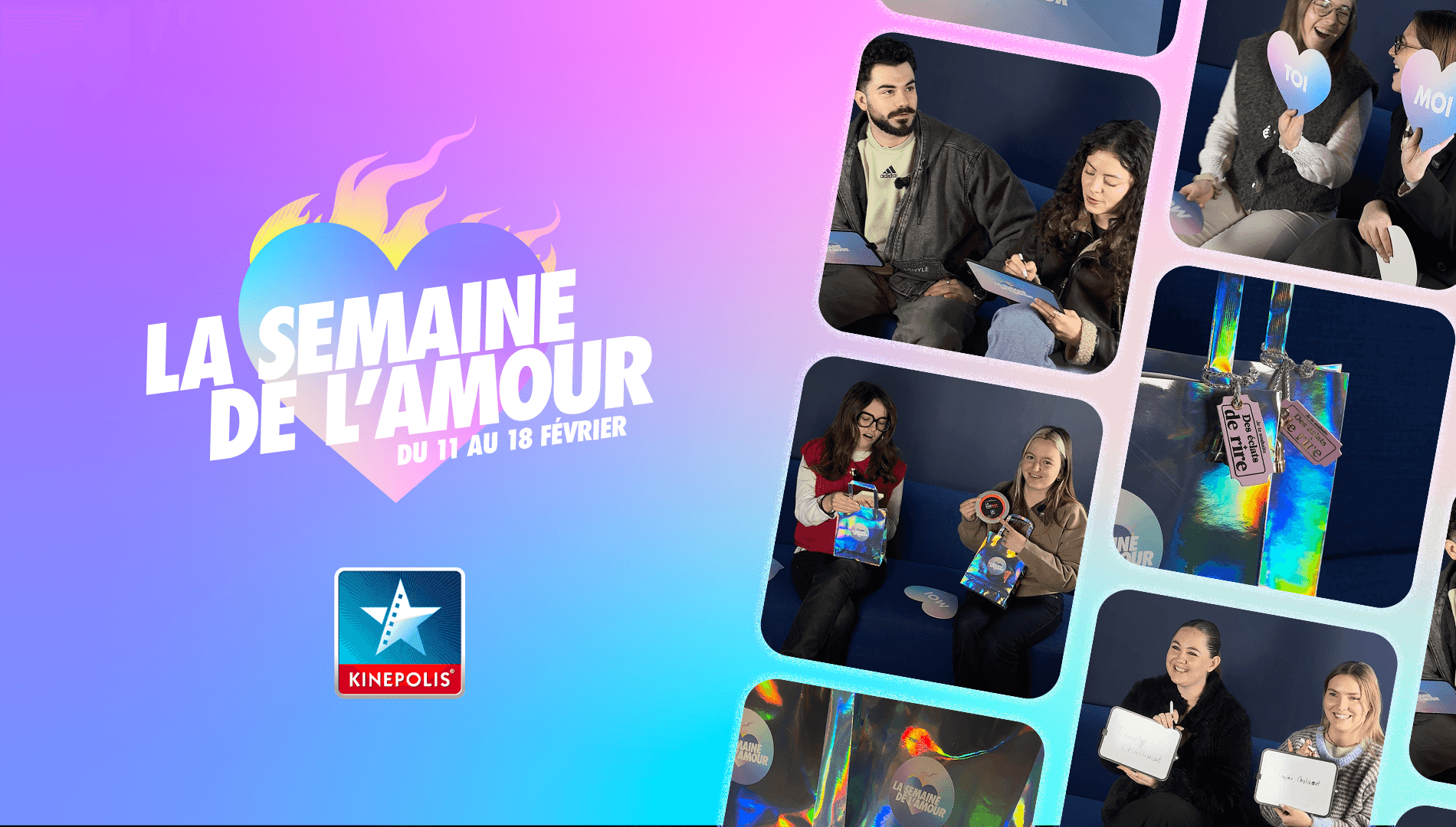 Étude de cas Kinepolis : sortir des clichés pour célébrer l'Amour avec un grand A