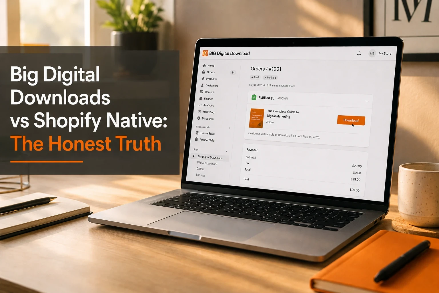 Blog post cover image for Big Digital Downloads article