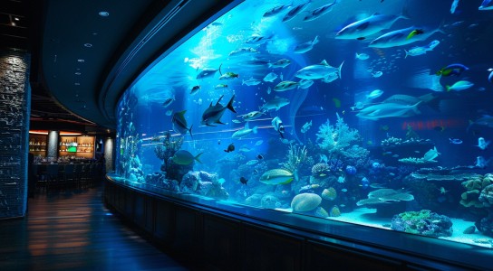 Large modern aquarium