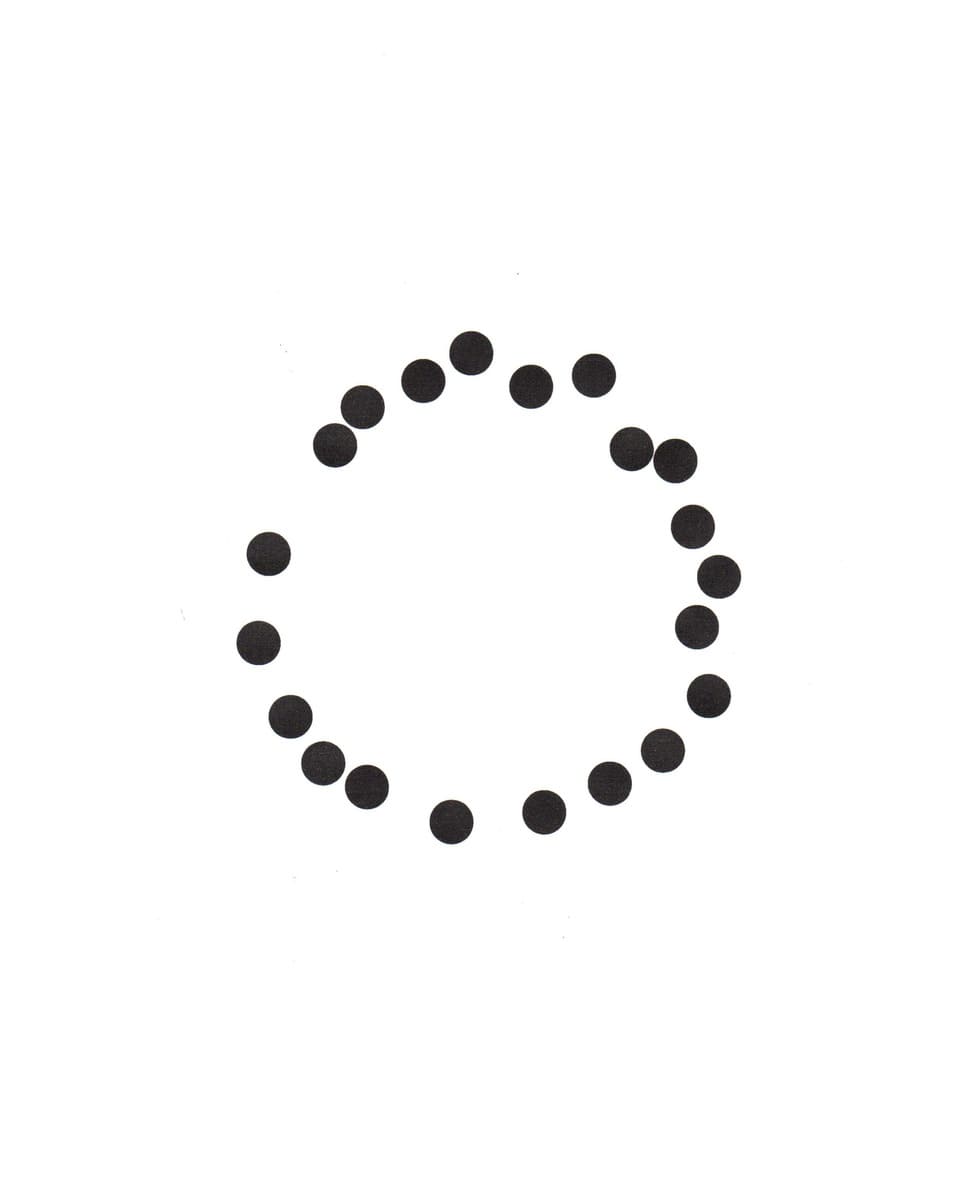 Circles in harmony against a white background.