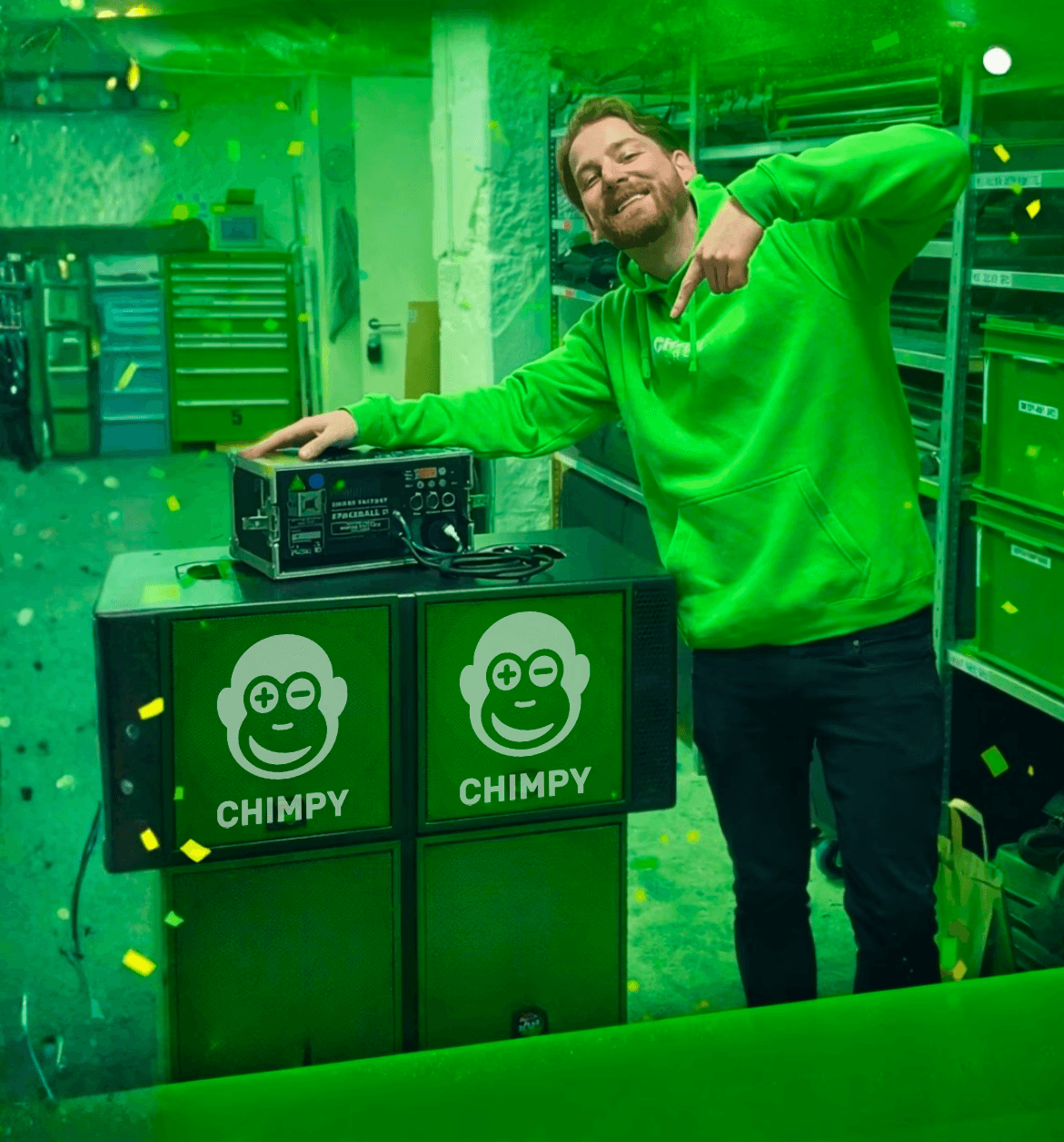 Dj scratching a vinyl record on turntable