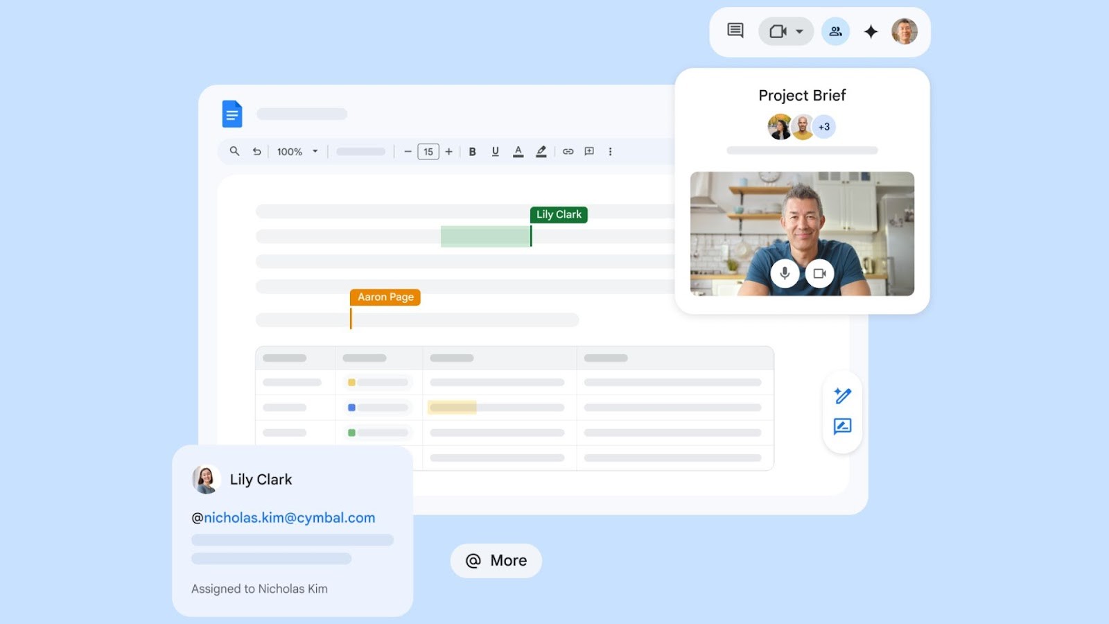 Google Docs' real-time co-editing and commenting features