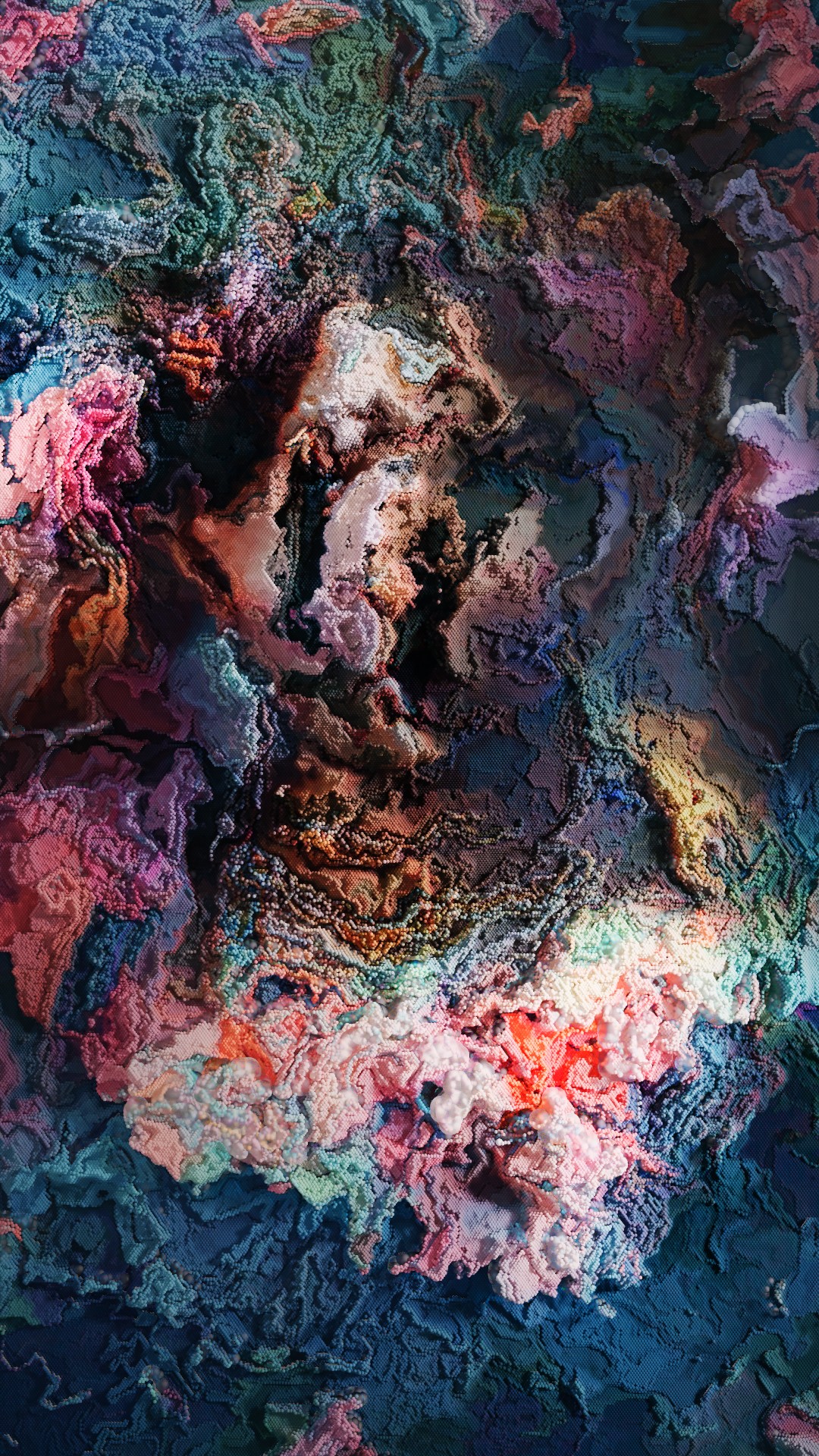 Nietzsche’s ideas of creativity and chaos in colorful digital art by Alex H