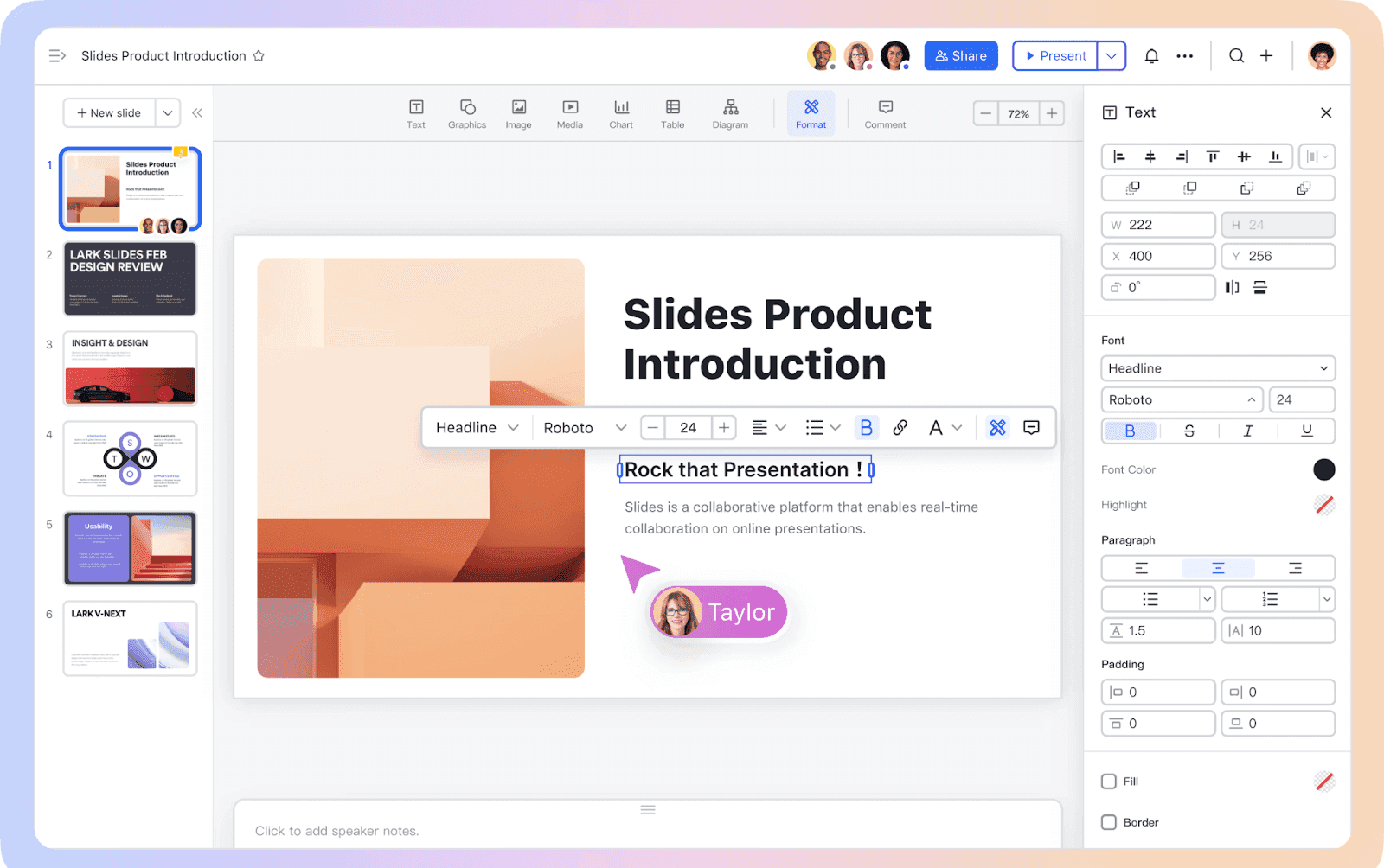 Lark Slides overview