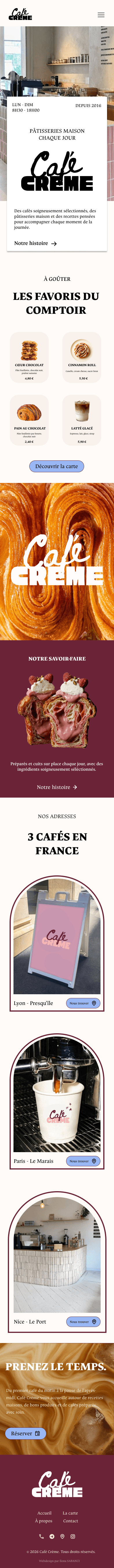 Café Crème mobile