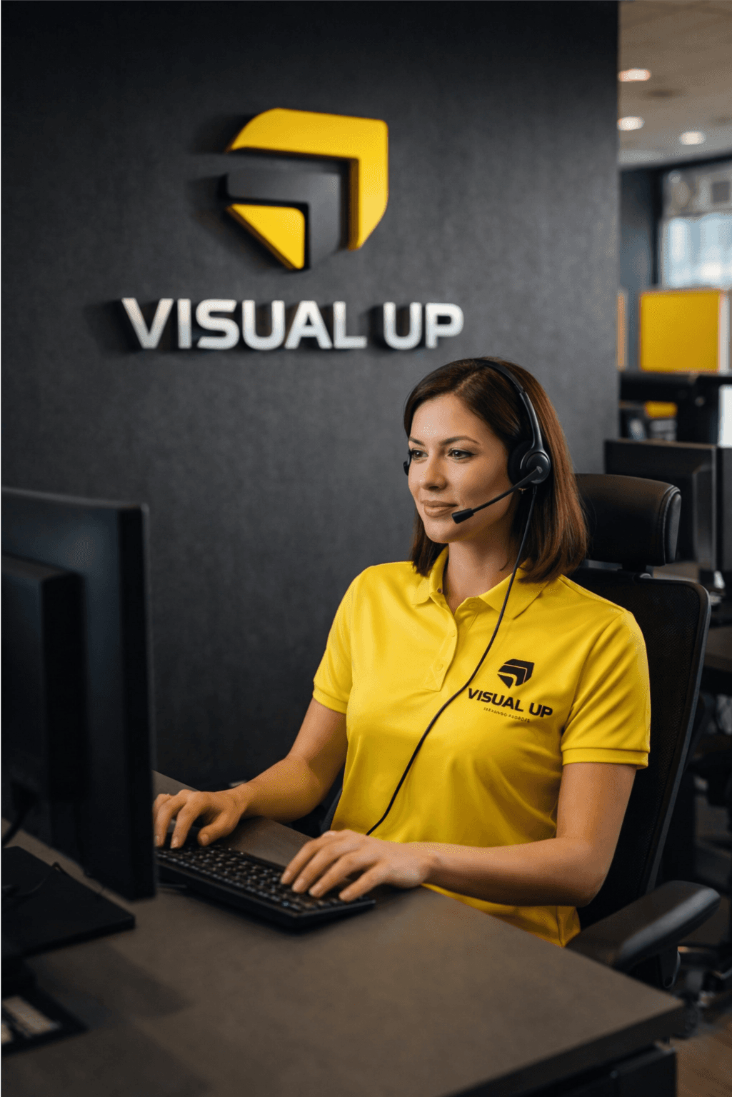 Atendimento ao cliente Visual Up — horário de contacto e agendamento de avaliação gratuita